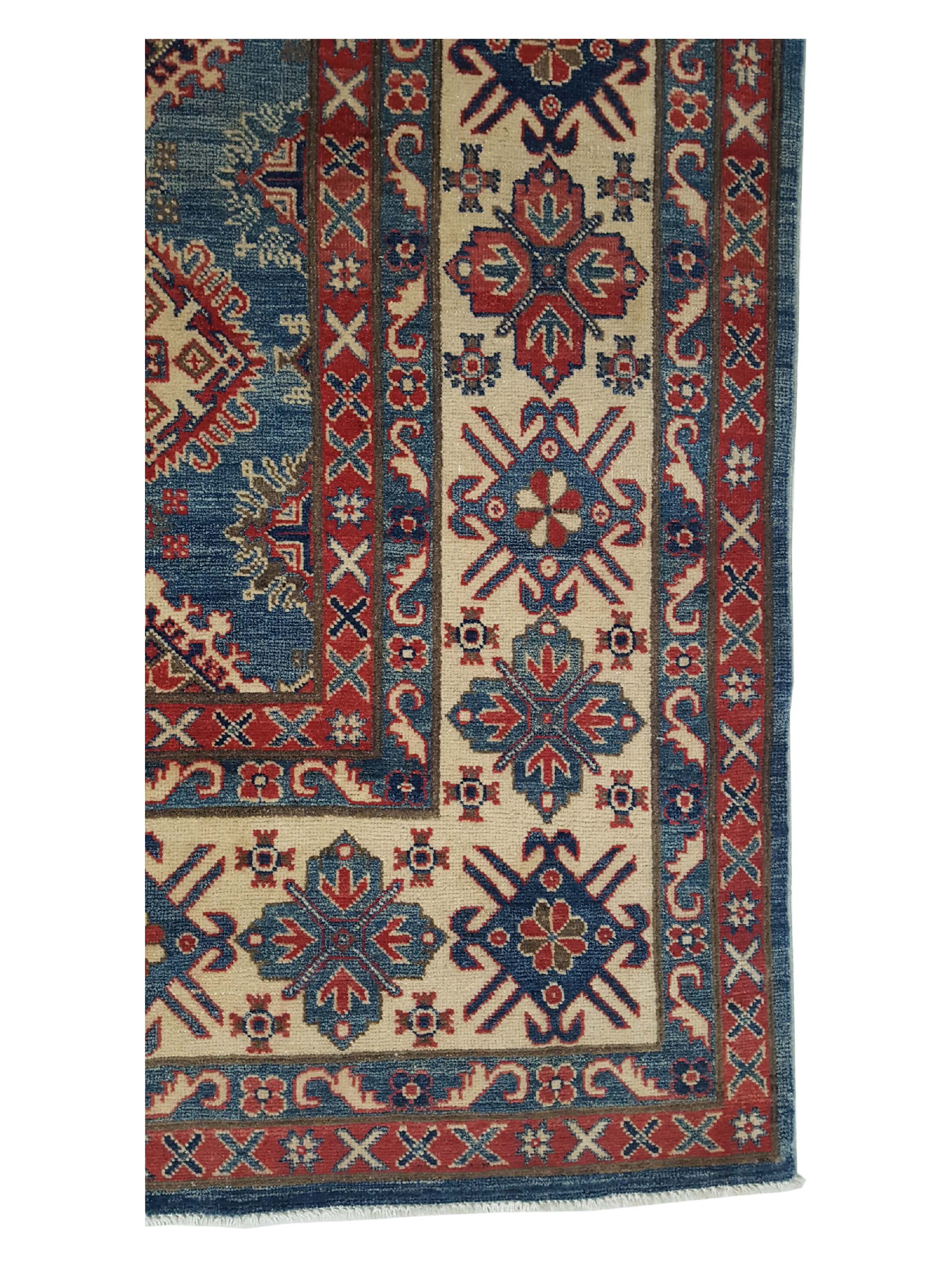 Kazak Hand Knotted Blue 9x12 - Image 4 of 6