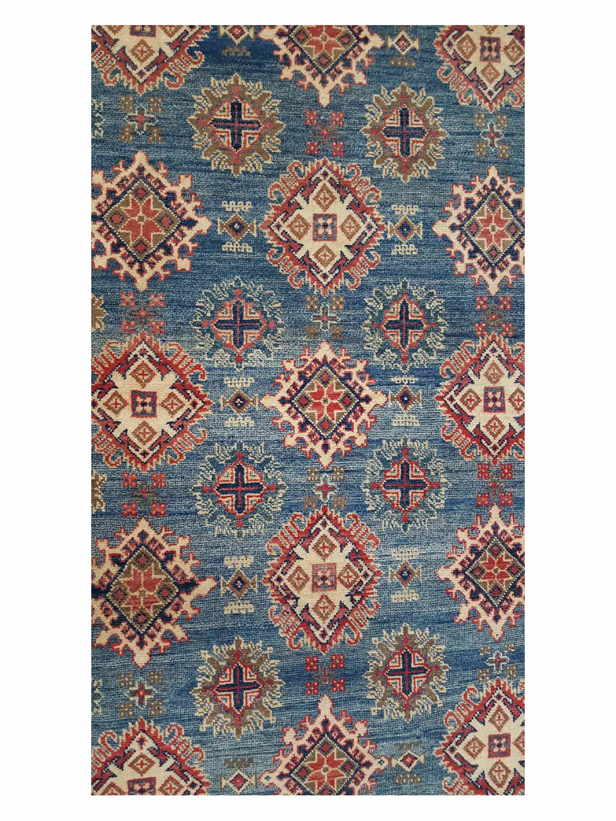 Kazak Hand Knotted Blue 9x12 - Image 5 of 6