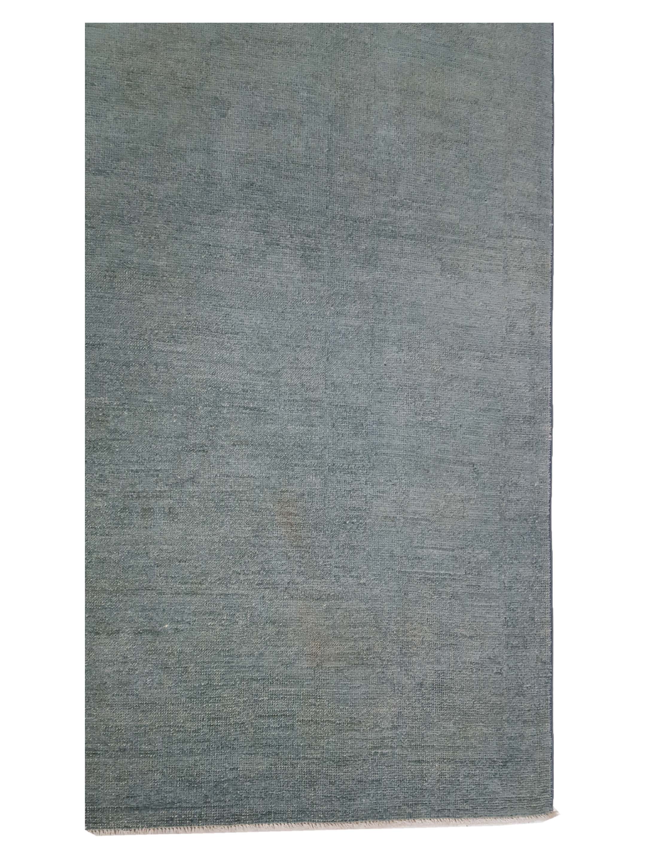 Farahan Overdyed Hand Knotted Aqua 8x10 - Image 4 of 6