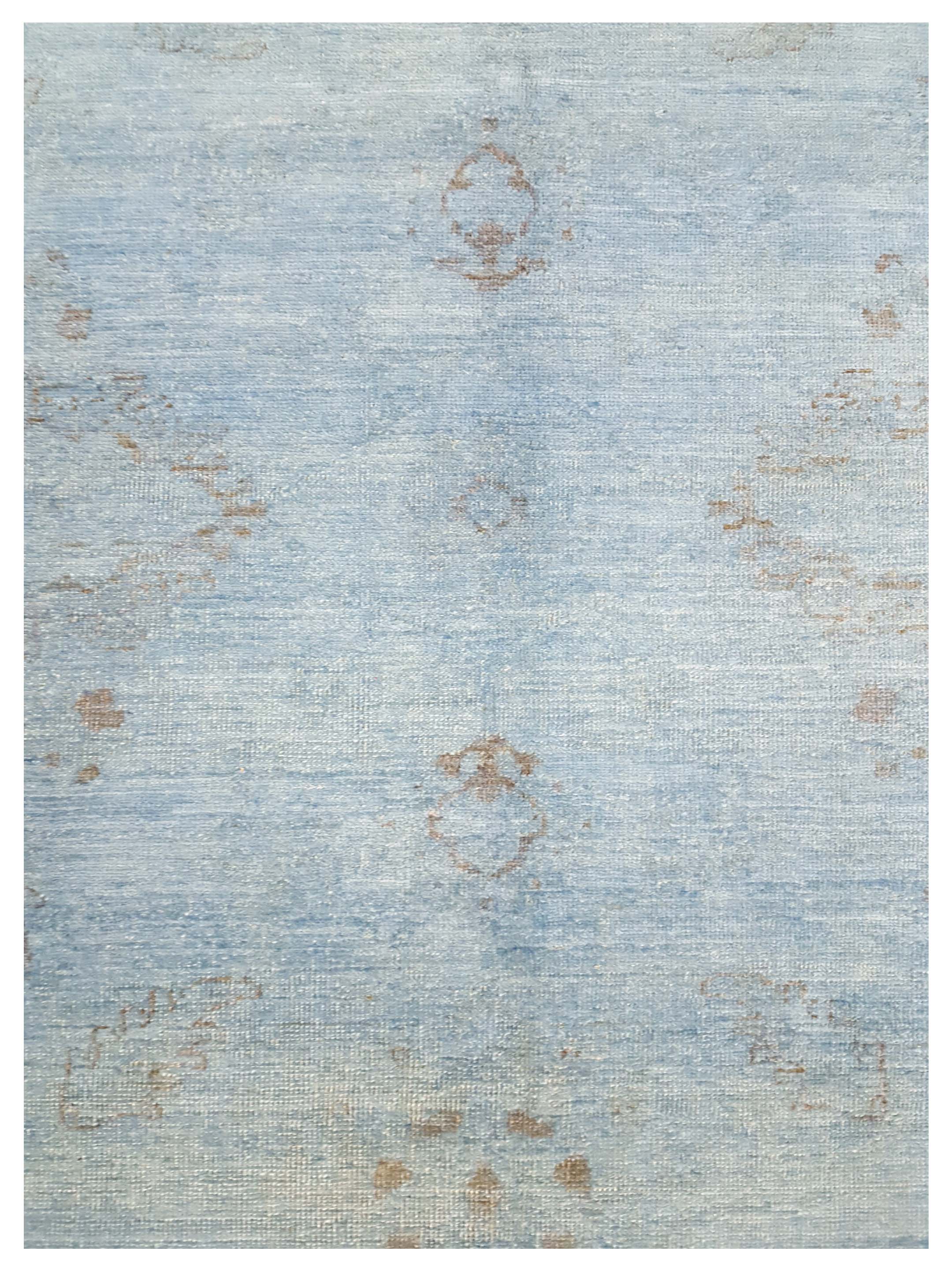 Farahan Overdyed Hand Knotted Blue 8x10 - Image 5 of 10