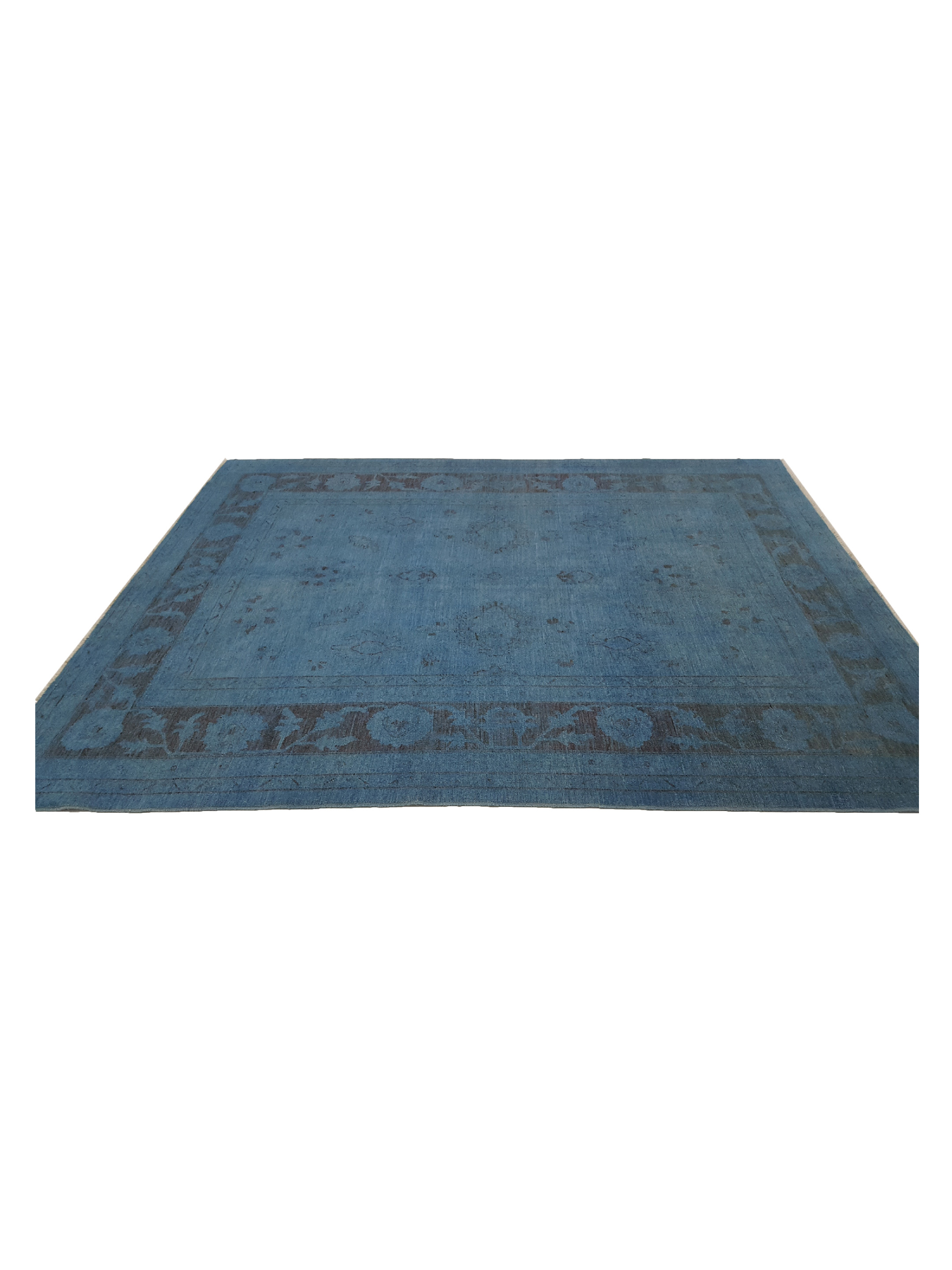 Farahan Overdyed Hand Knotted Blue 8x10 - Image 9 of 10