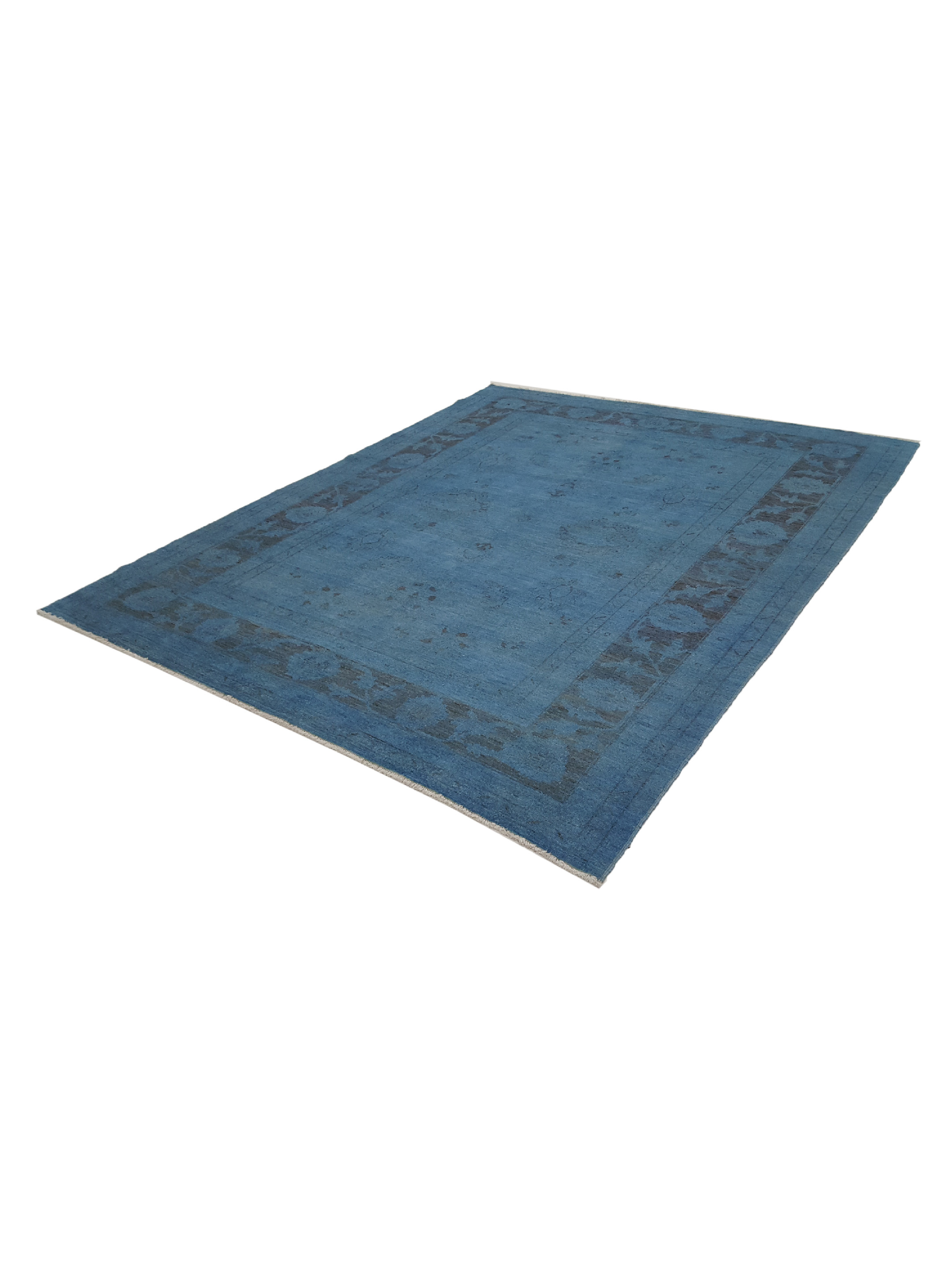 Farahan Overdyed Hand Knotted Blue 8x10 - Image 10 of 10