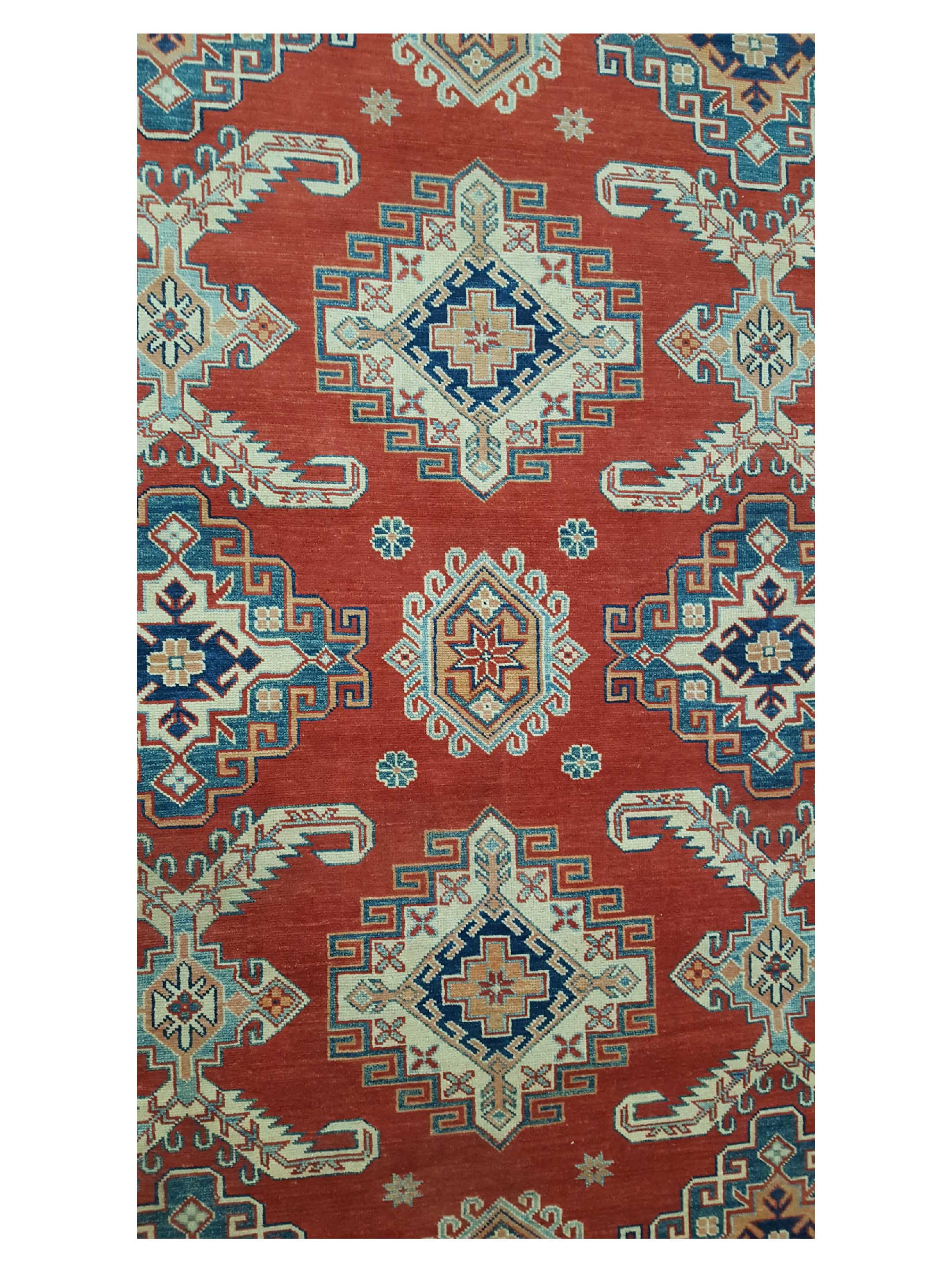 Kazak Afzali Hand Knotted Red 12x15 - Image 5 of 6