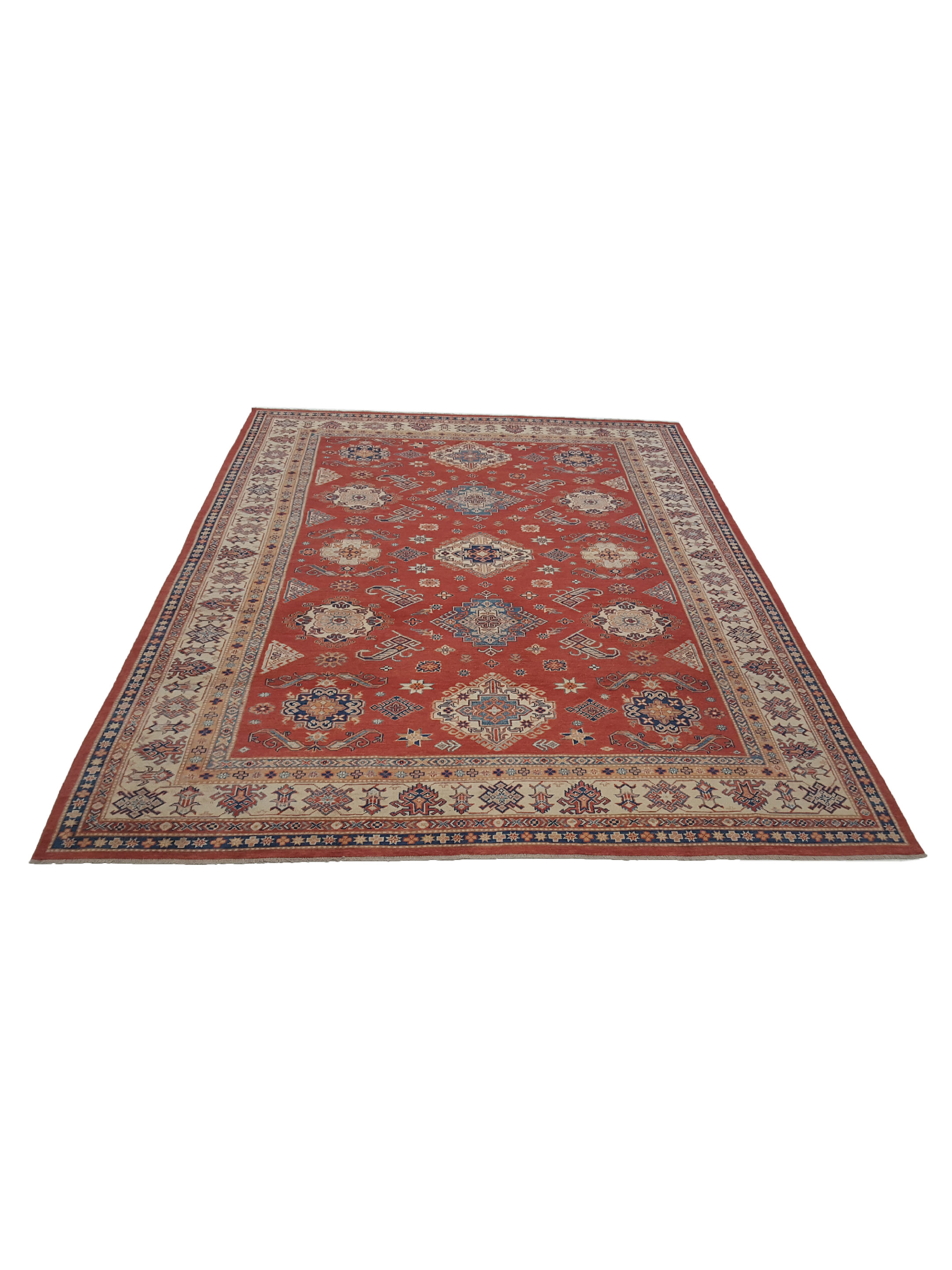 Kazak Afzali Hand Knotted Red 10x13 - Image 2 of 6
