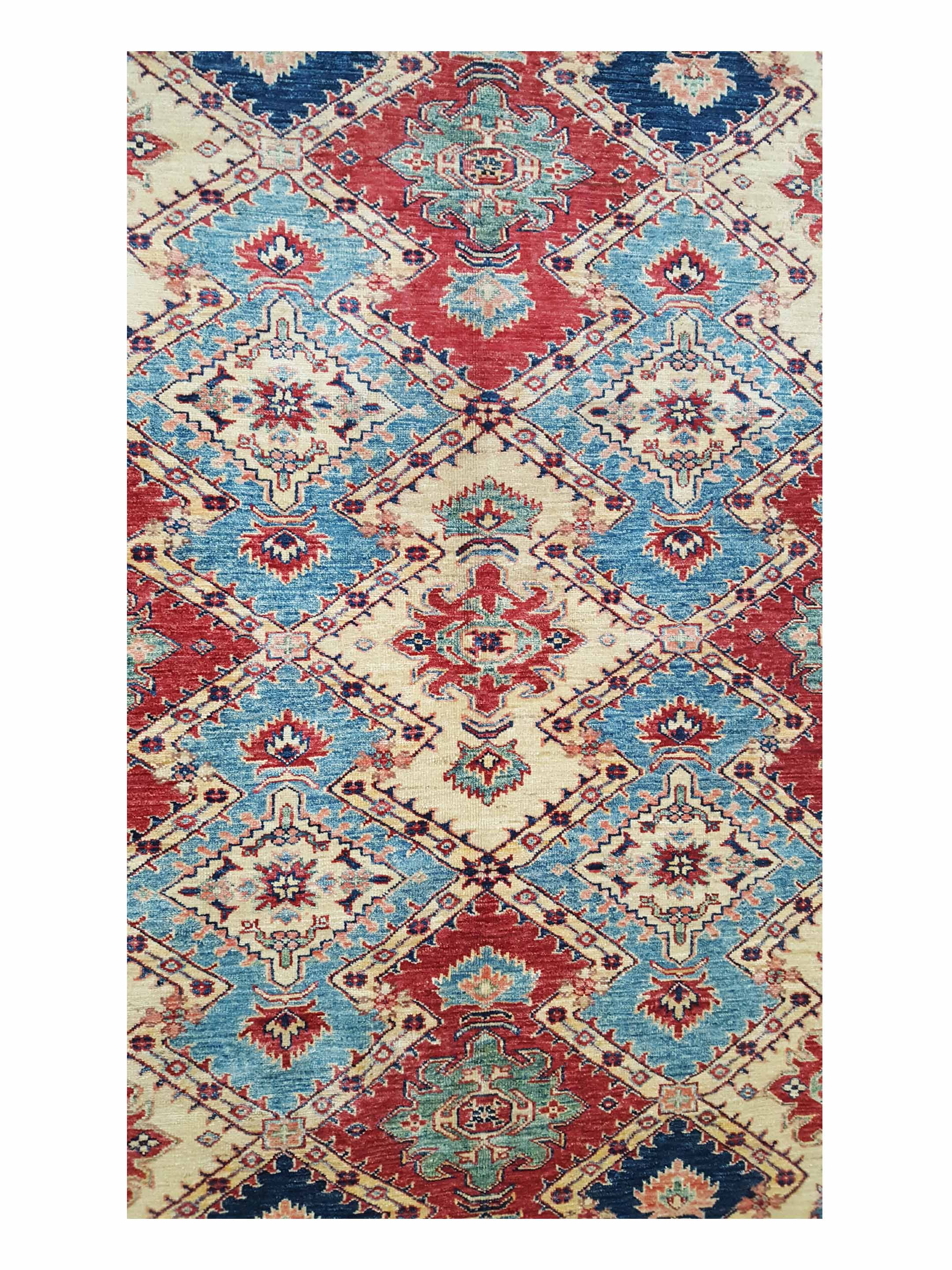 Kazak Super Hand Knotted Red 5x8 - Image 5 of 7