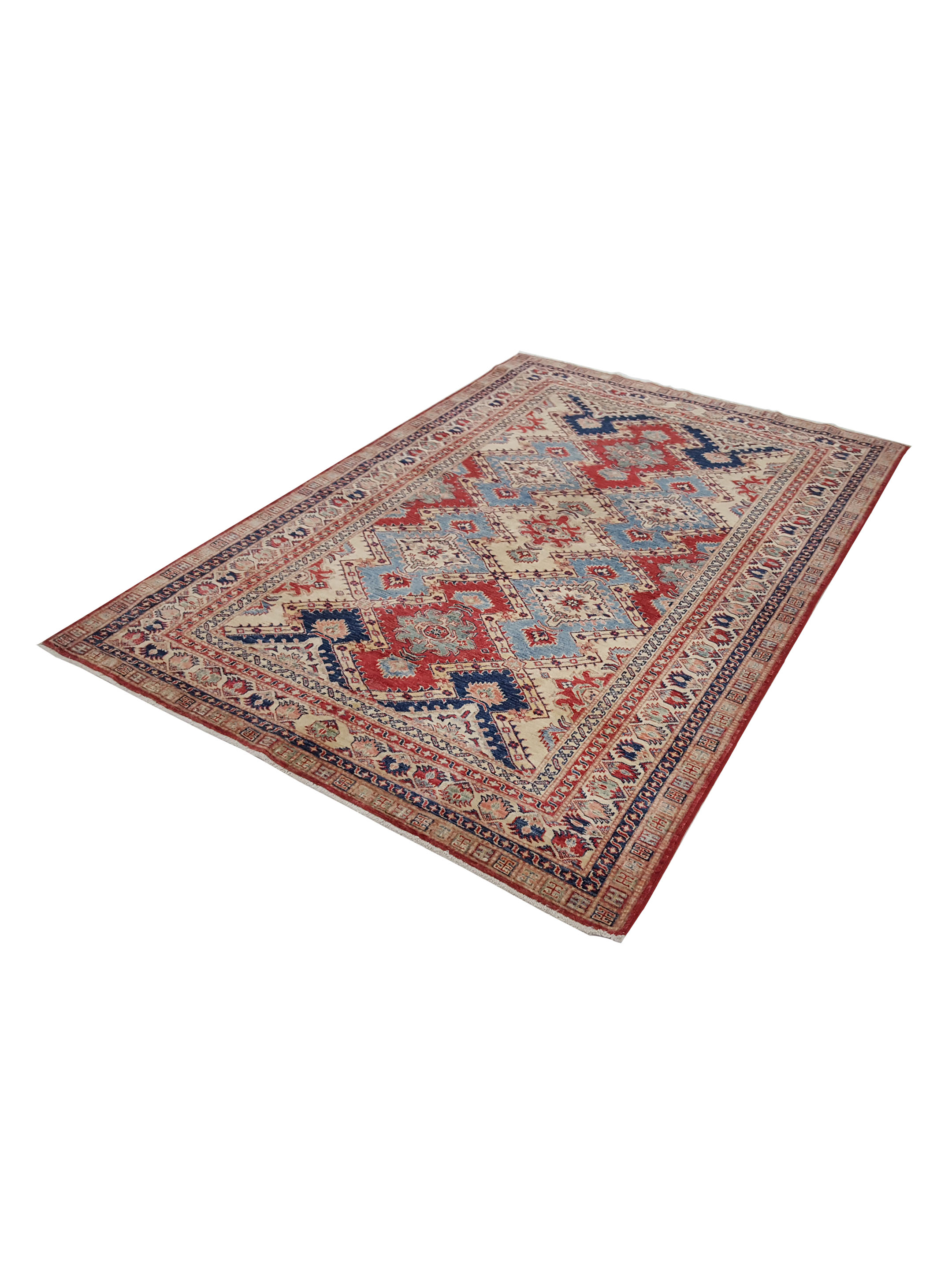 Kazak Super Hand Knotted Red 5x8 - Image 6 of 7