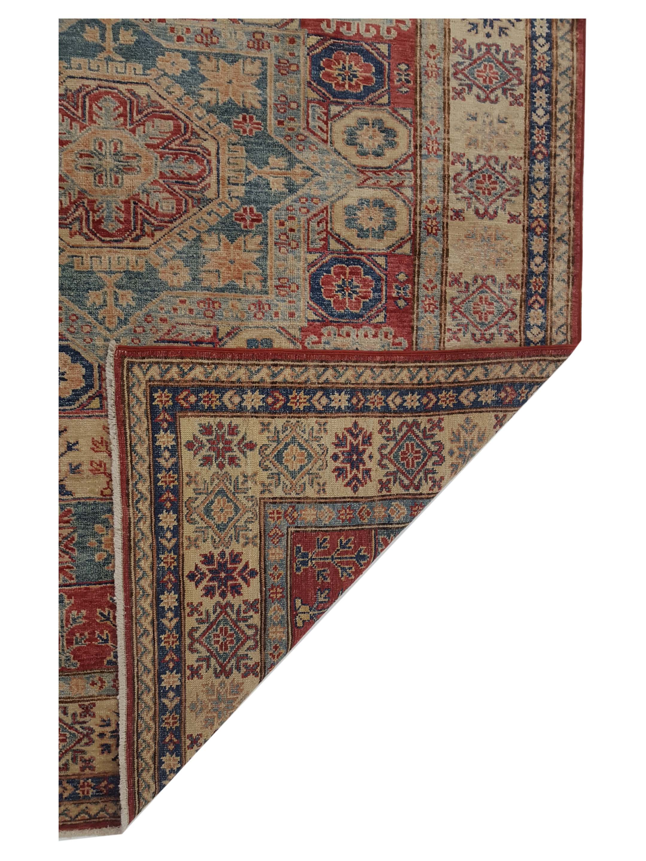 Kazak Super Hand Knotted Multi 5x7 - Image 4 of 8