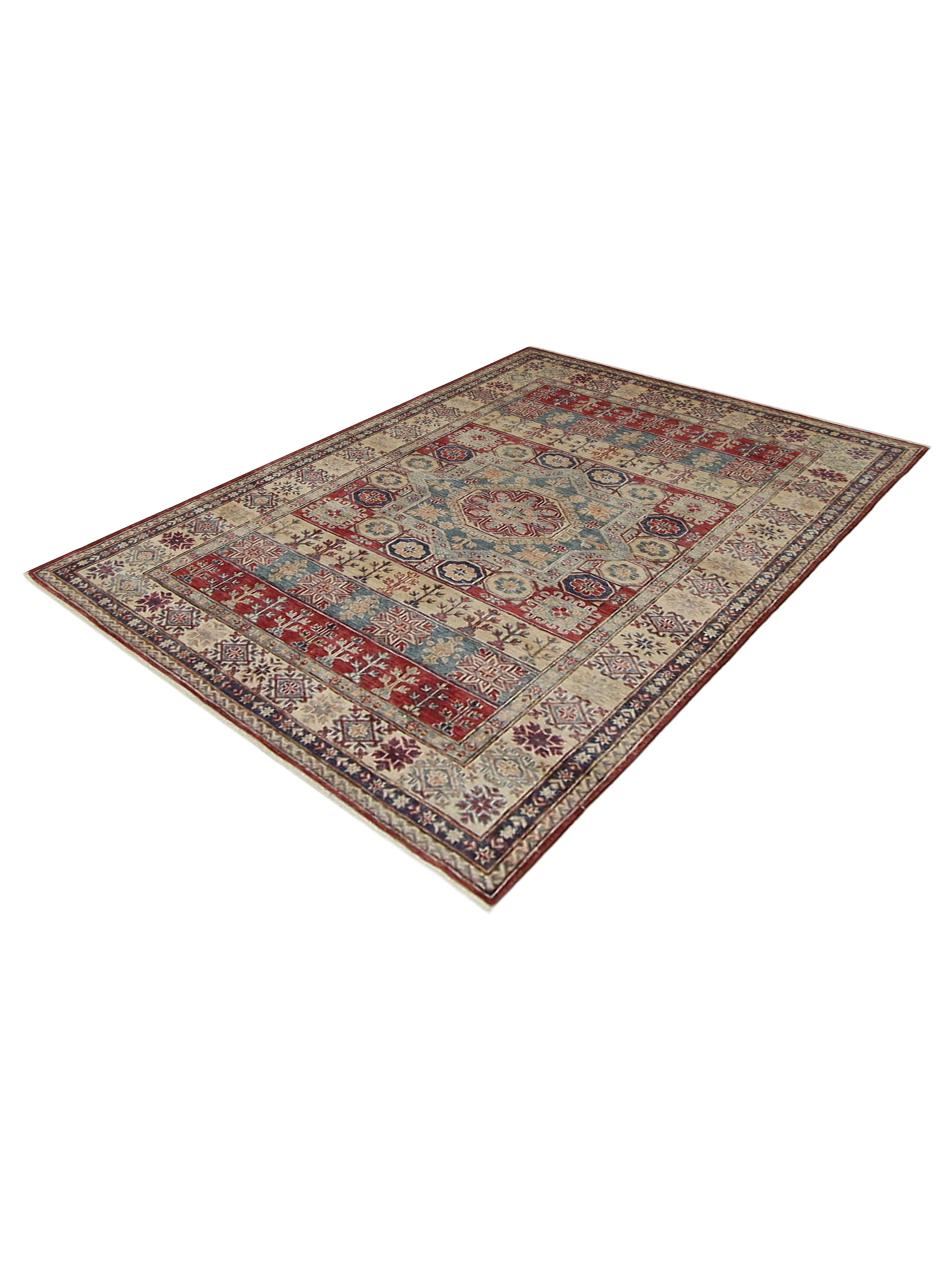 Kazak Super Hand Knotted Multi 5x7 - Image 7 of 8