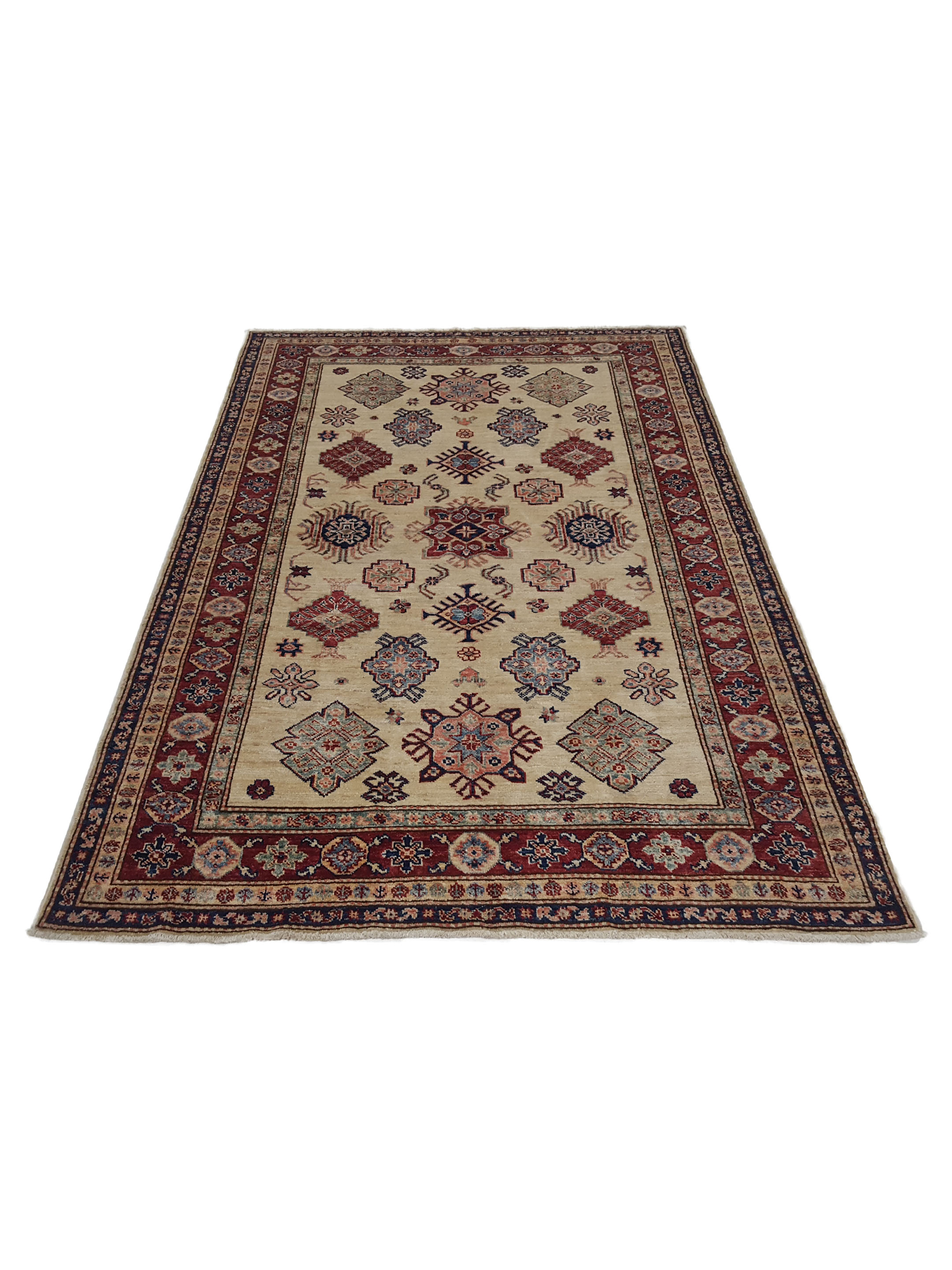 Kazak Super Hand Knotted Ivory 5x7 - Image 5 of 9