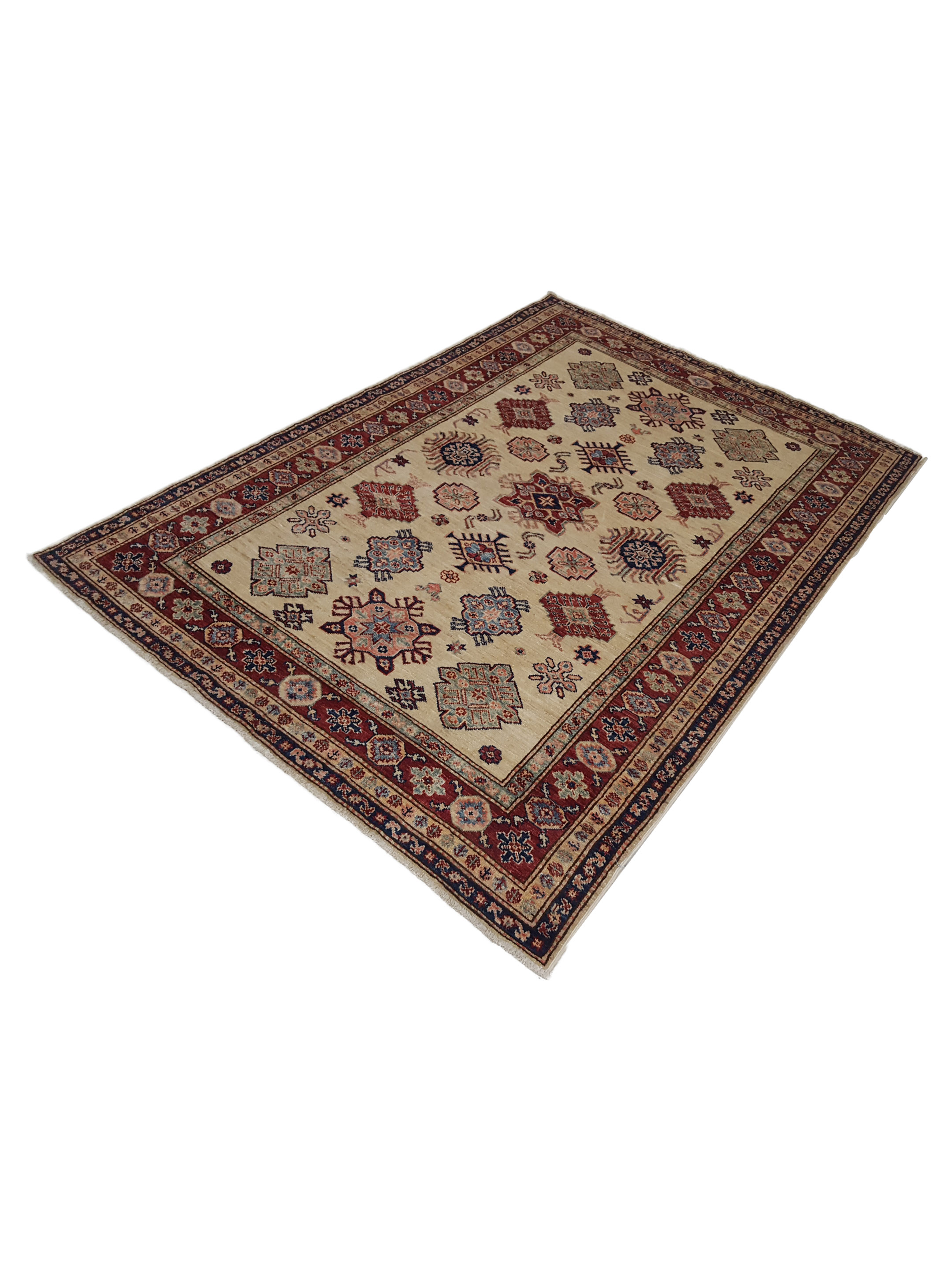 Kazak Super Hand Knotted Ivory 5x7 - Image 9 of 9