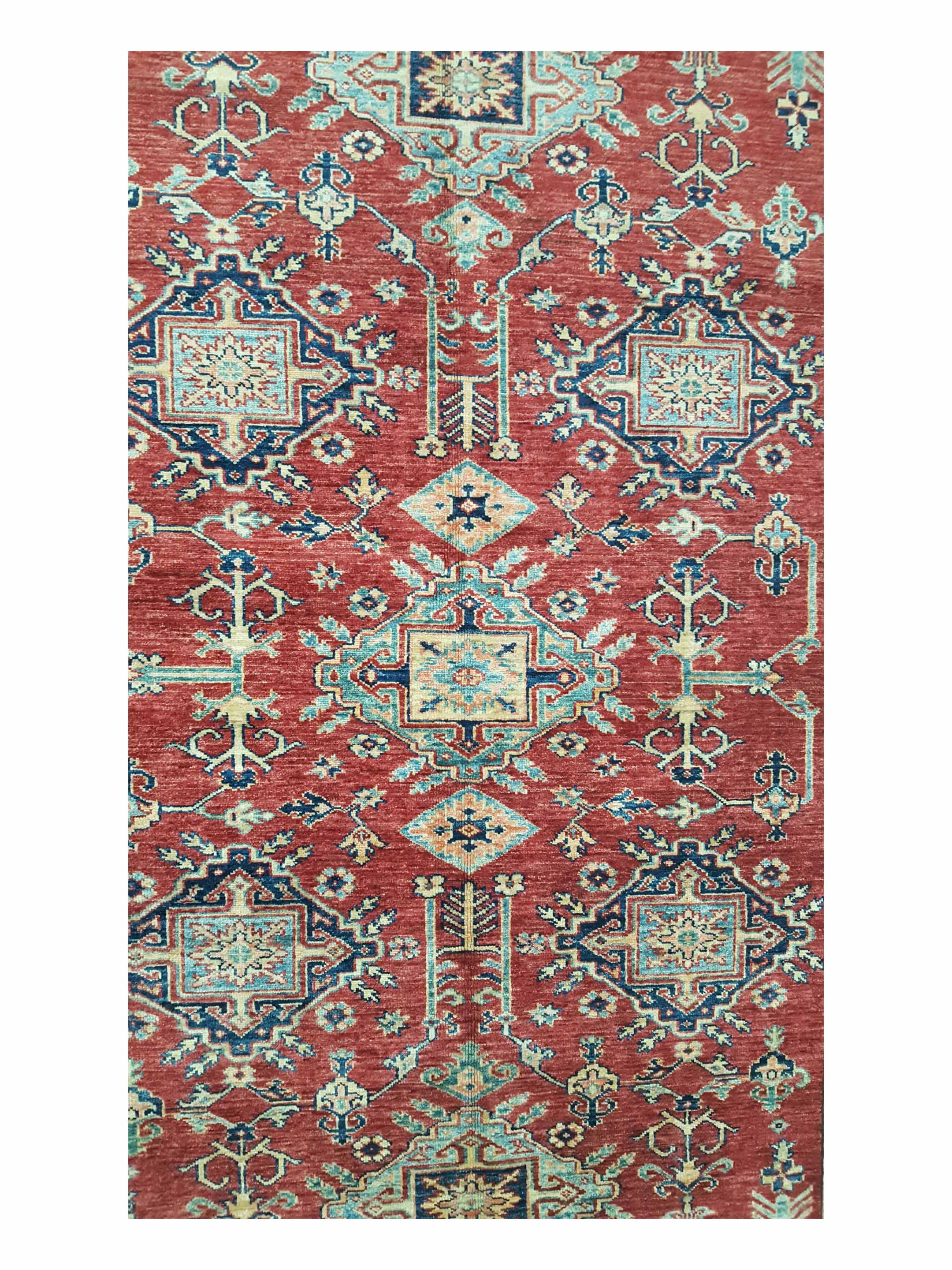 Kazak Super Hand Knotted Red 5x8 - Image 5 of 7