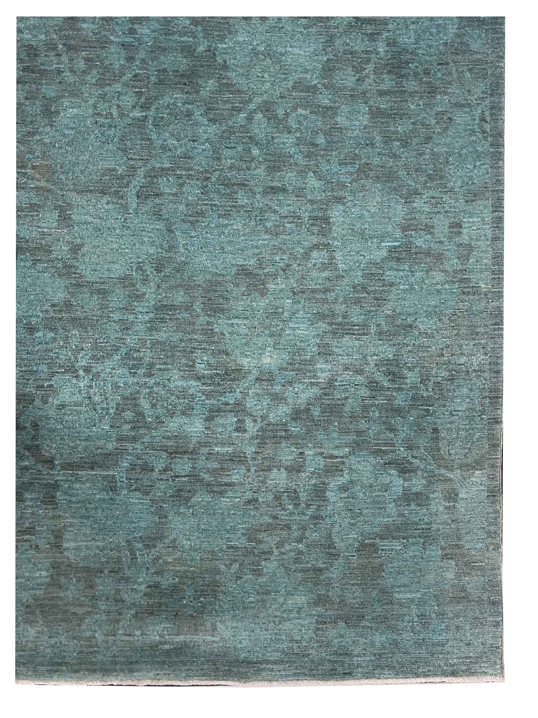 Tabriz Hand Knotted Sage 8x9.6 - Image 2 of 3