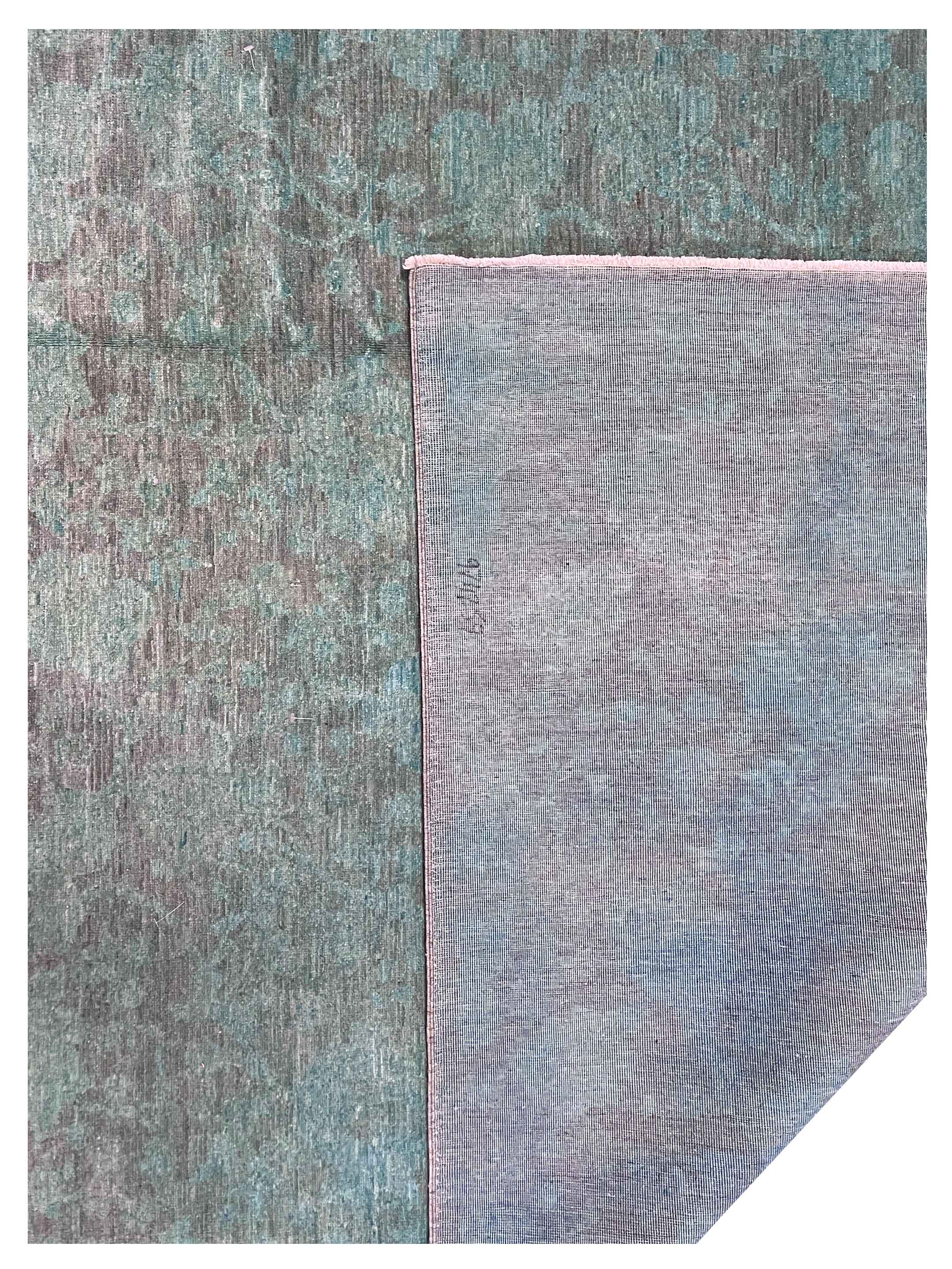 Tabriz Hand Knotted Sage 8x9.6 - Image 3 of 3