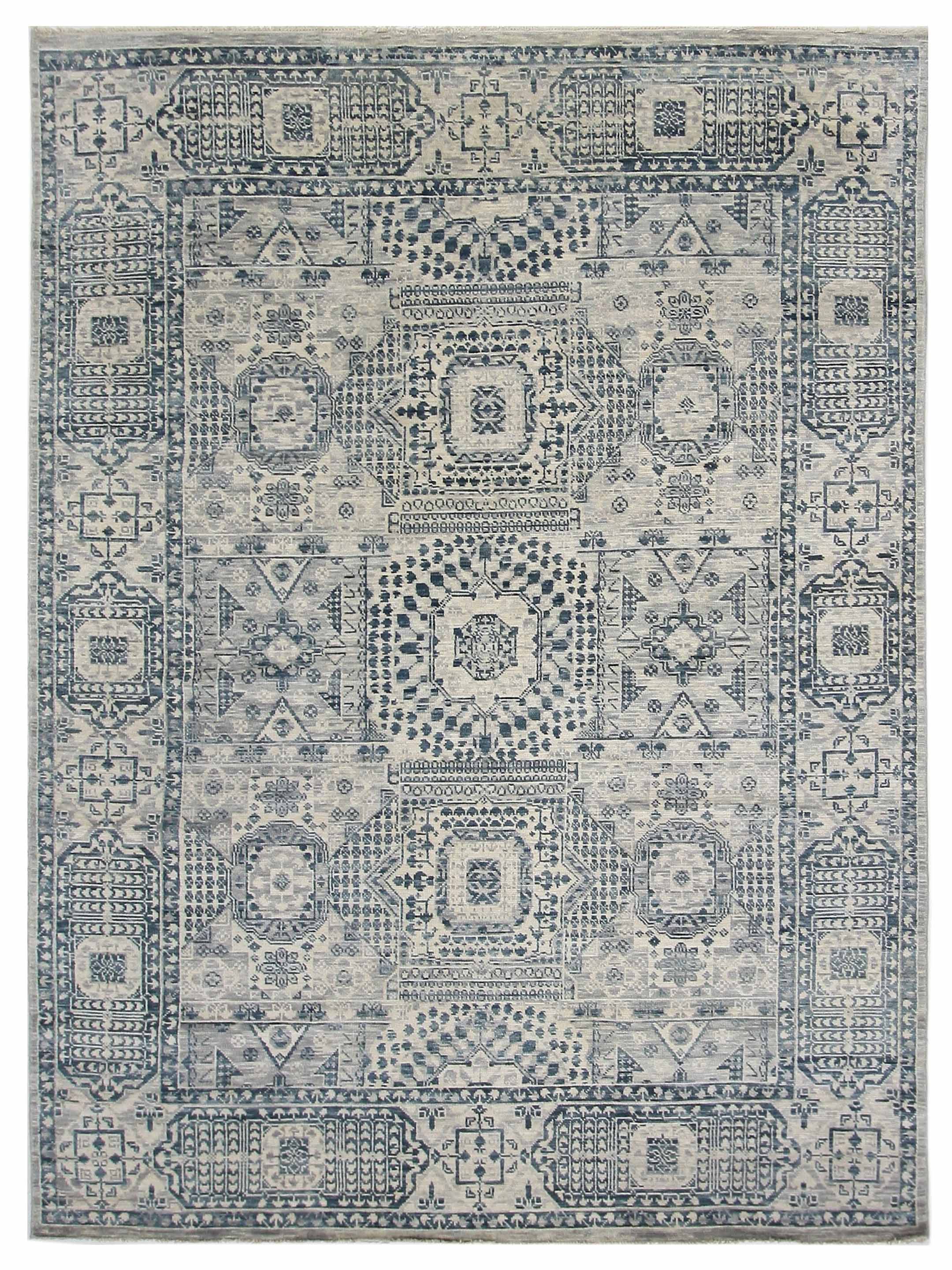 Anatolian Revival Hand Knotted Silver 9x12