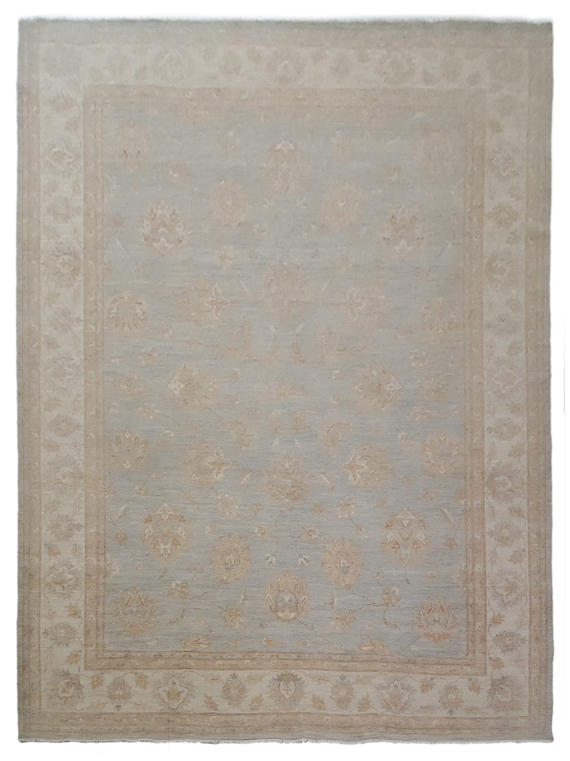 Ziegler Hand Knotted Lt.Blue 9x12
