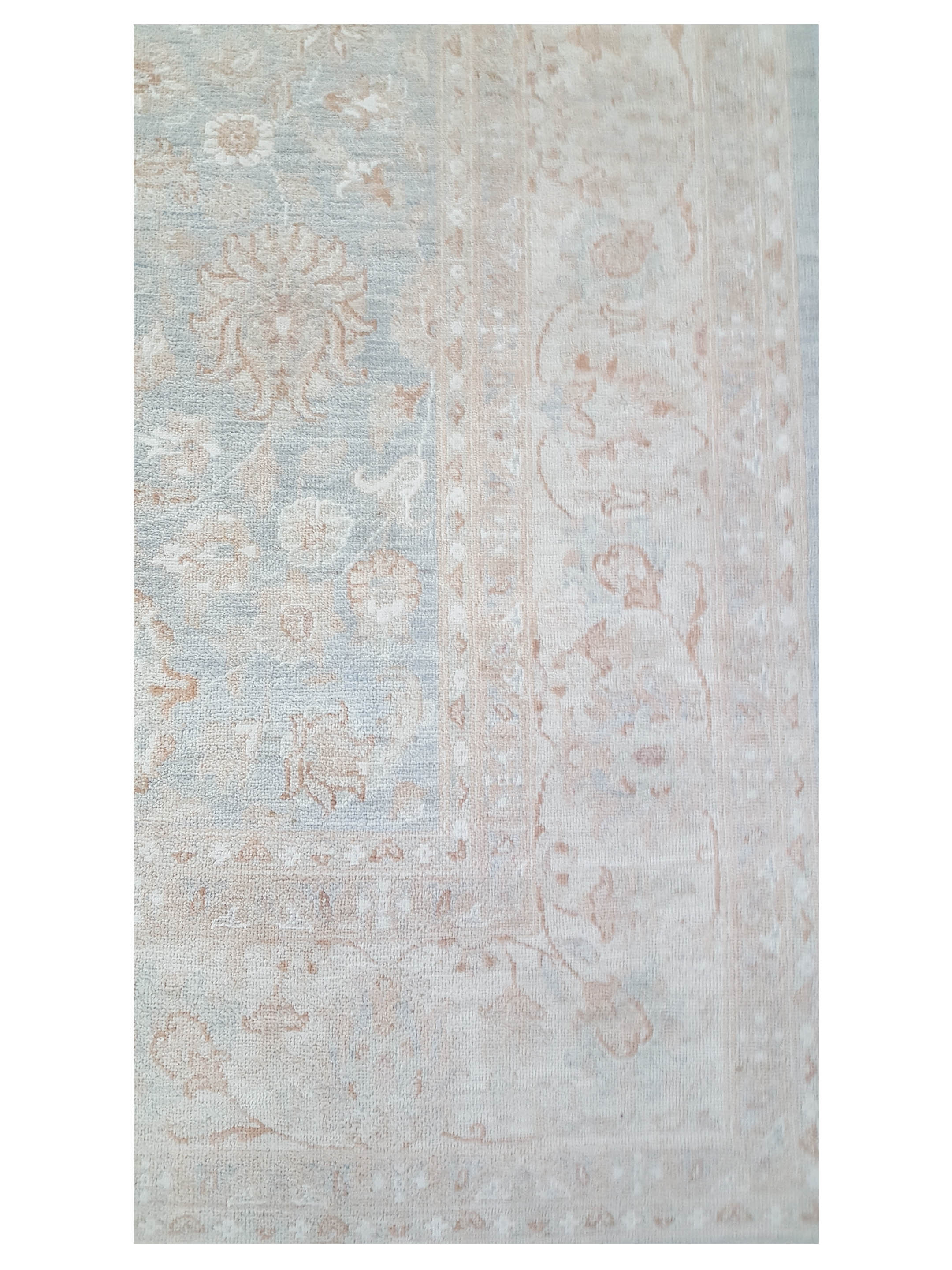 Ziegler Hand Knotted Teal 8x10 - Image 3 of 5