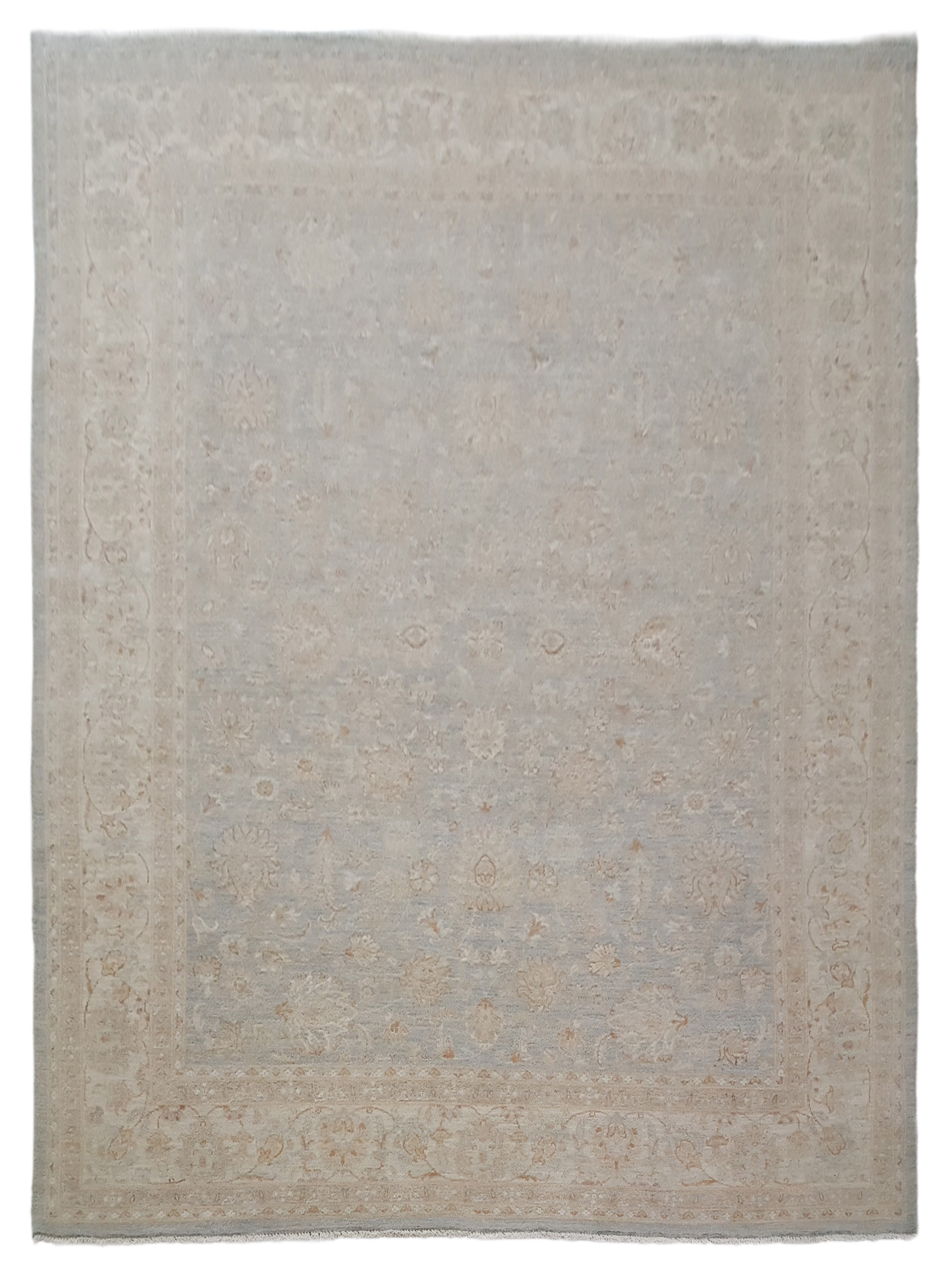 Ziegler Hand Knotted Teal 8x10
