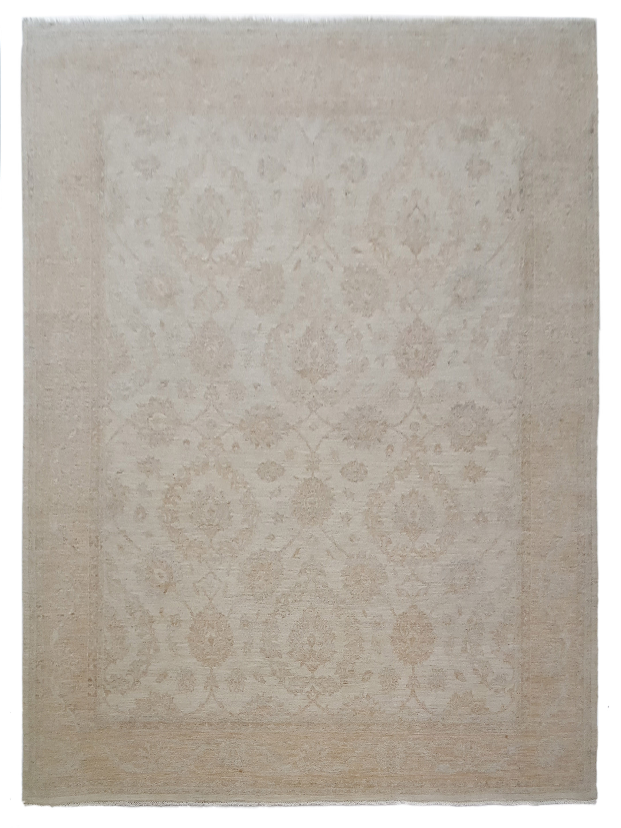 Ziegler Hand Knotted Beige 8x10