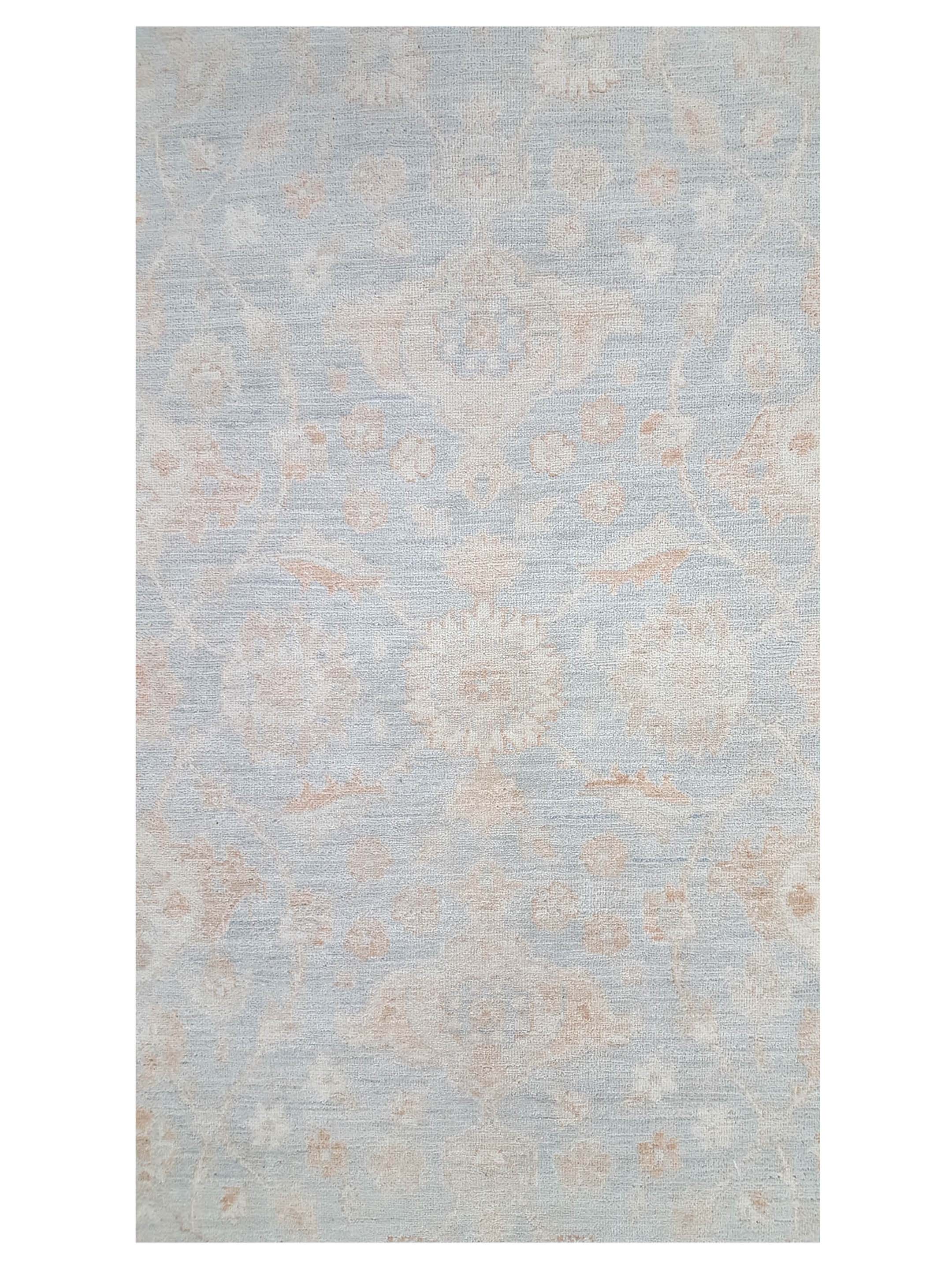 Ziegler Hand Knotted Lt.Blue 9x12 - Image 5 of 6