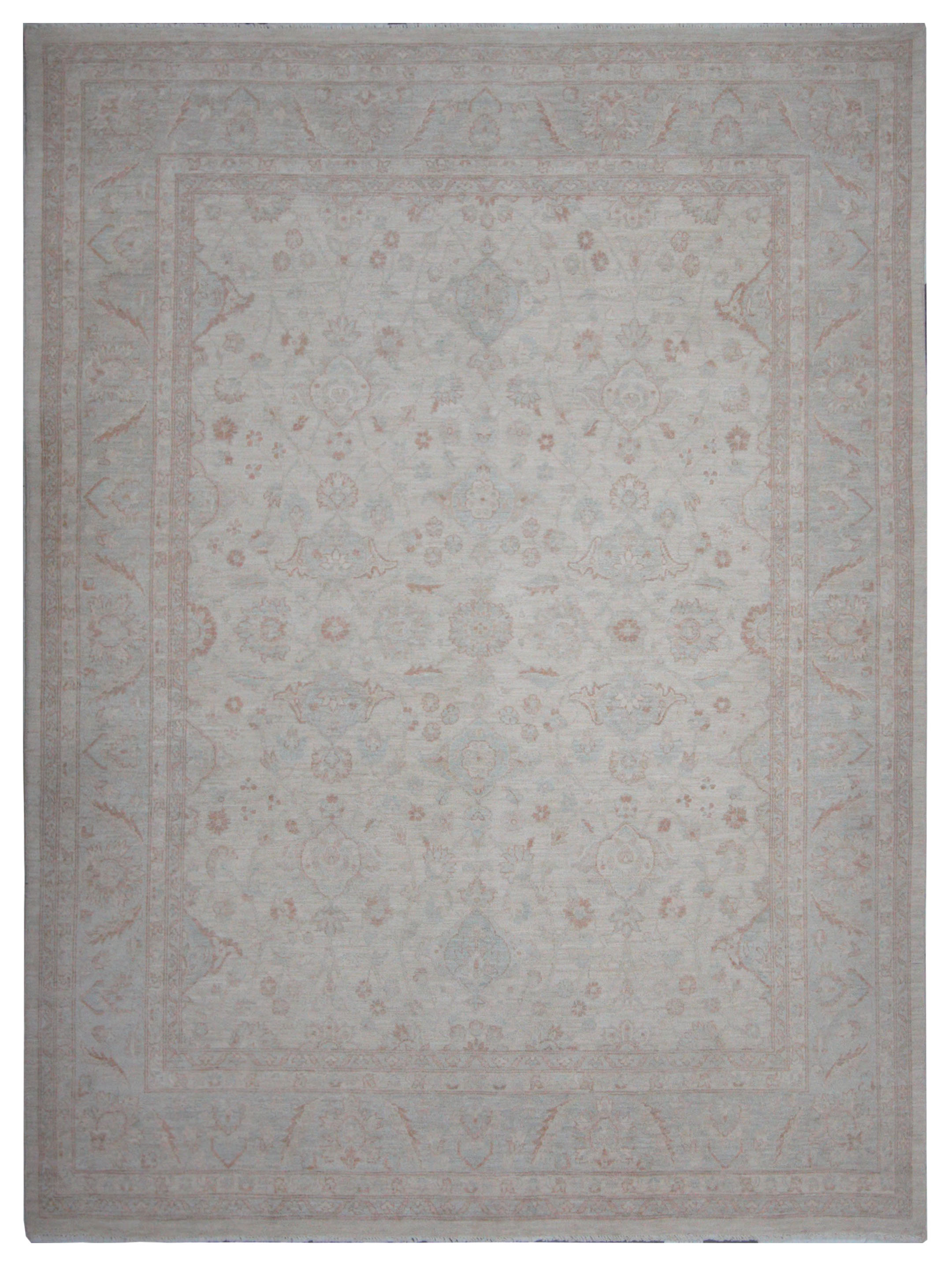 Ziegler Hand Knotted Ivory 8x10