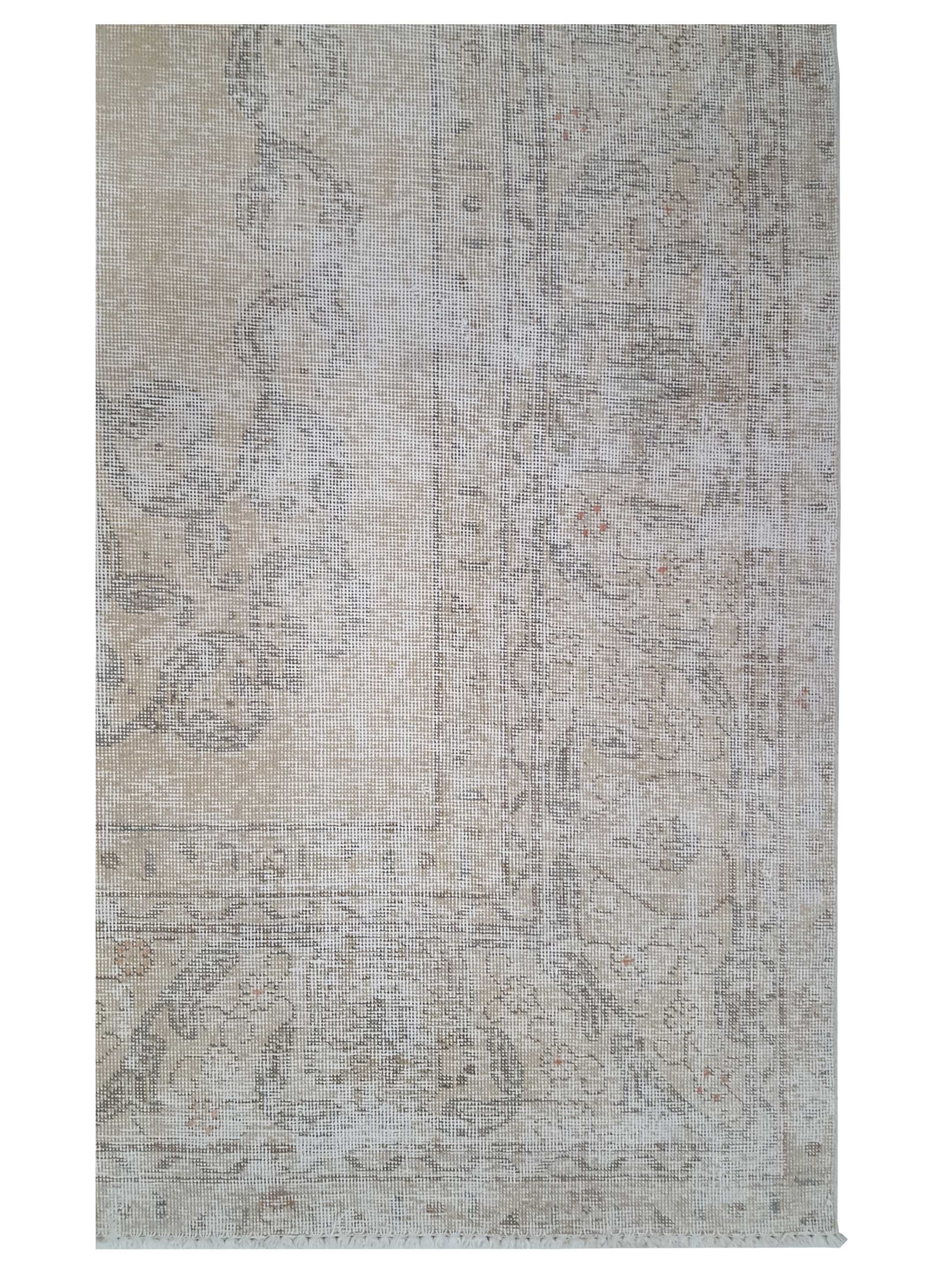 Vintage Hand Knotted Ivory 10x13 - Image 4 of 9