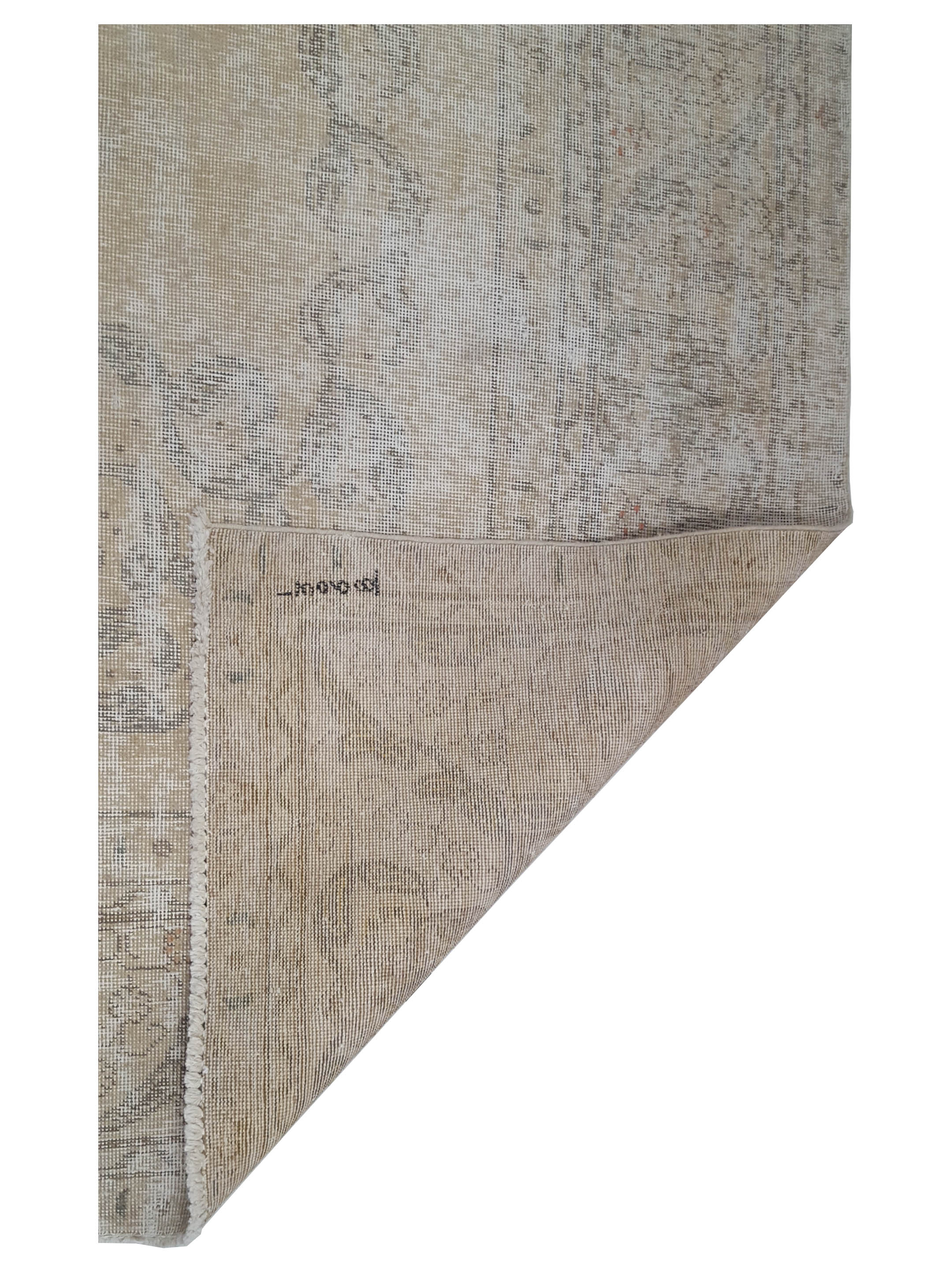 Vintage Hand Knotted Ivory 10x13 - Image 5 of 9