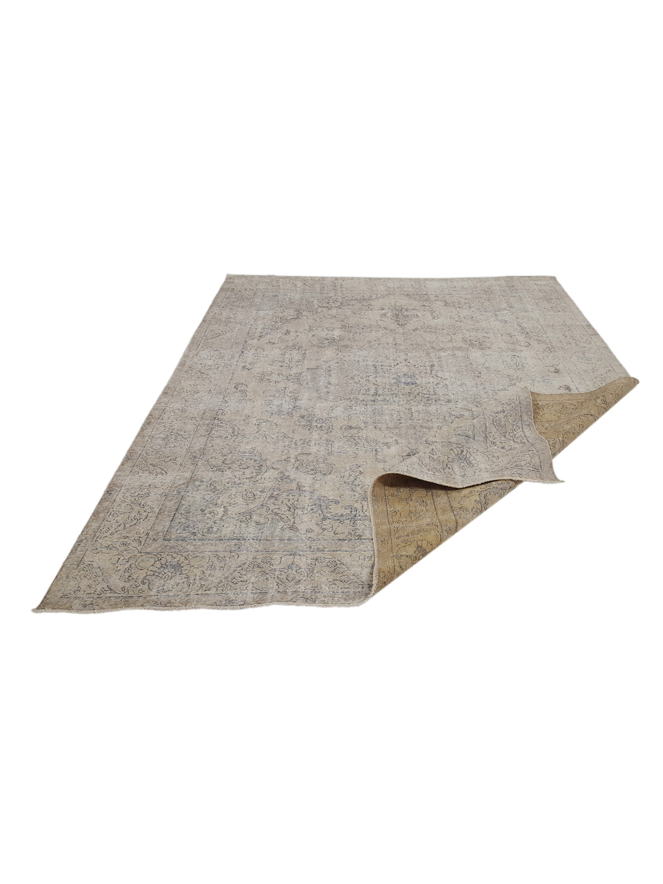 Vintage Hand Knotted Ivory 10x13 - Image 2 of 5
