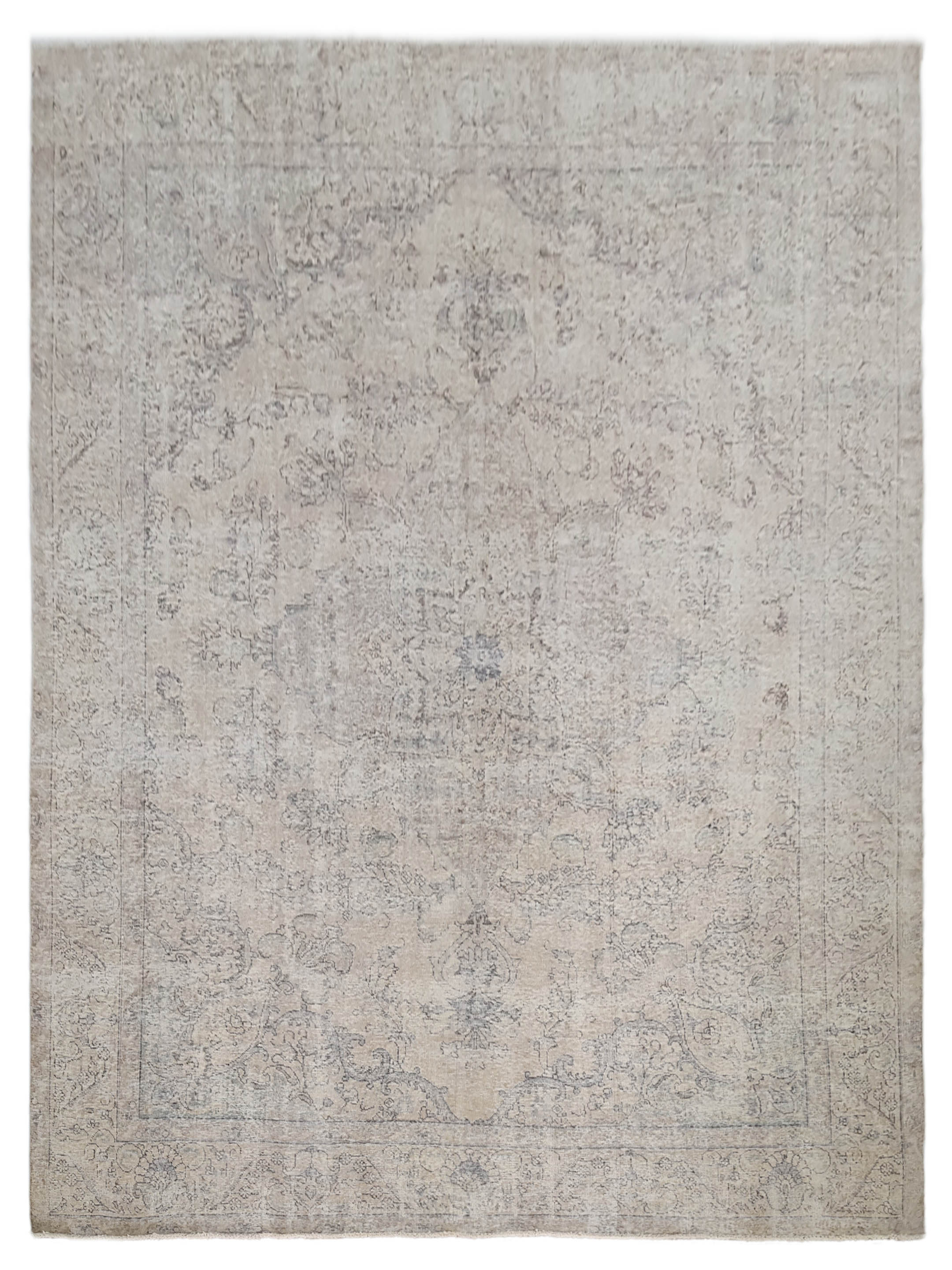 Vintage Hand Knotted Ivory 10x13