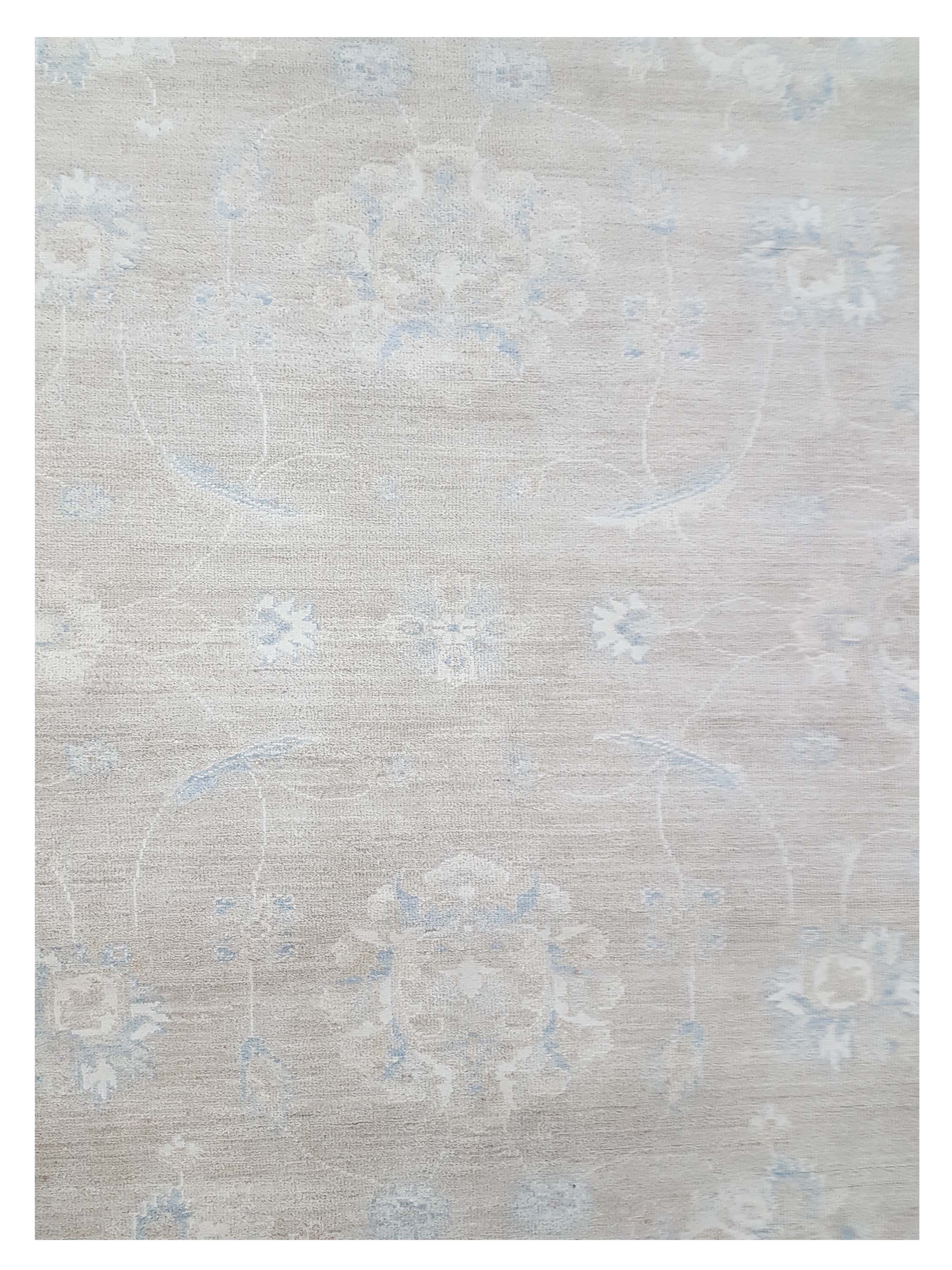 Ziegler Hand Knotted Lt.Grey 9x12 - Image 4 of 5