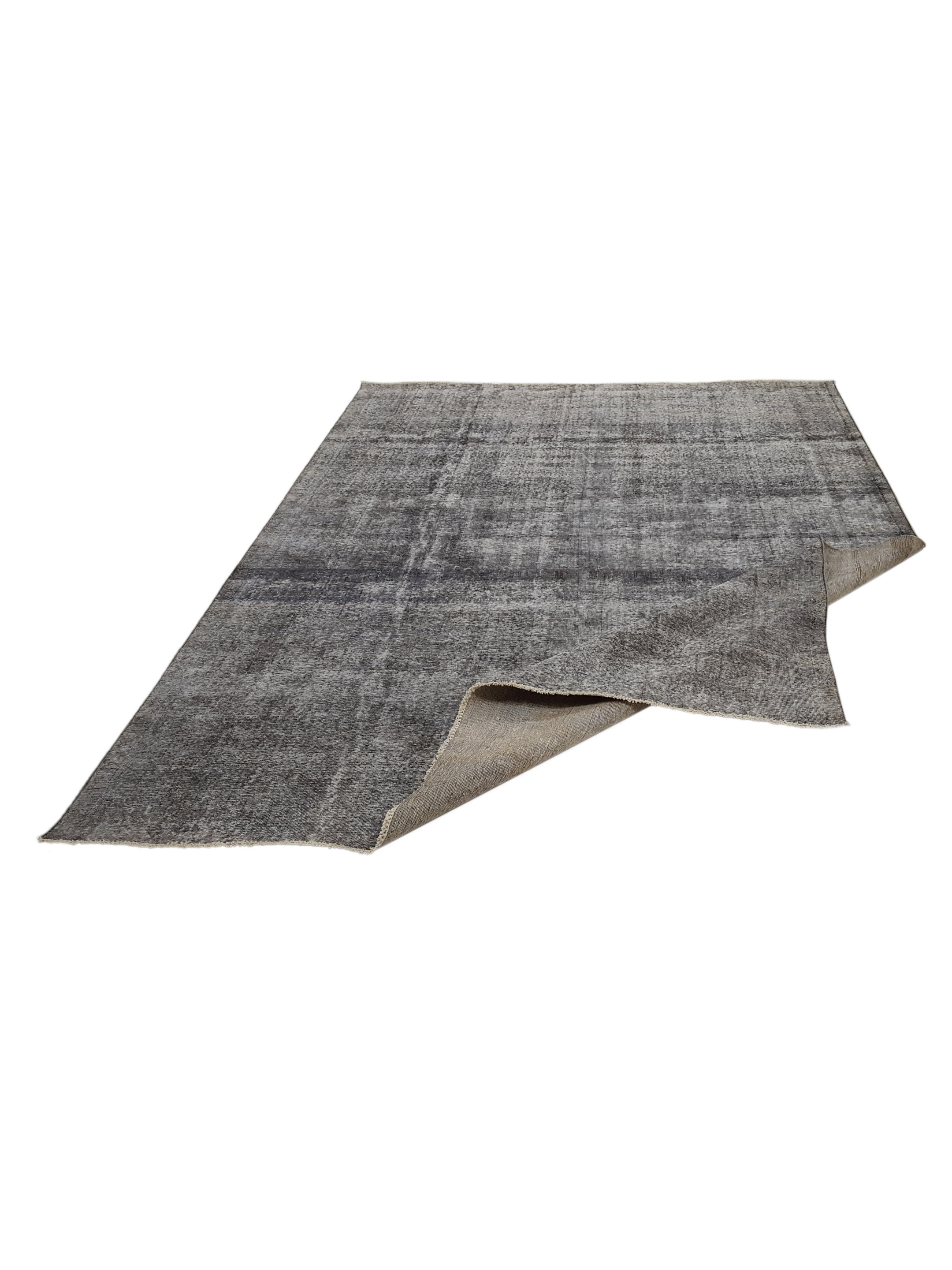 Overdyed Hand Knotted Grey 9x12 - Image 2 of 5