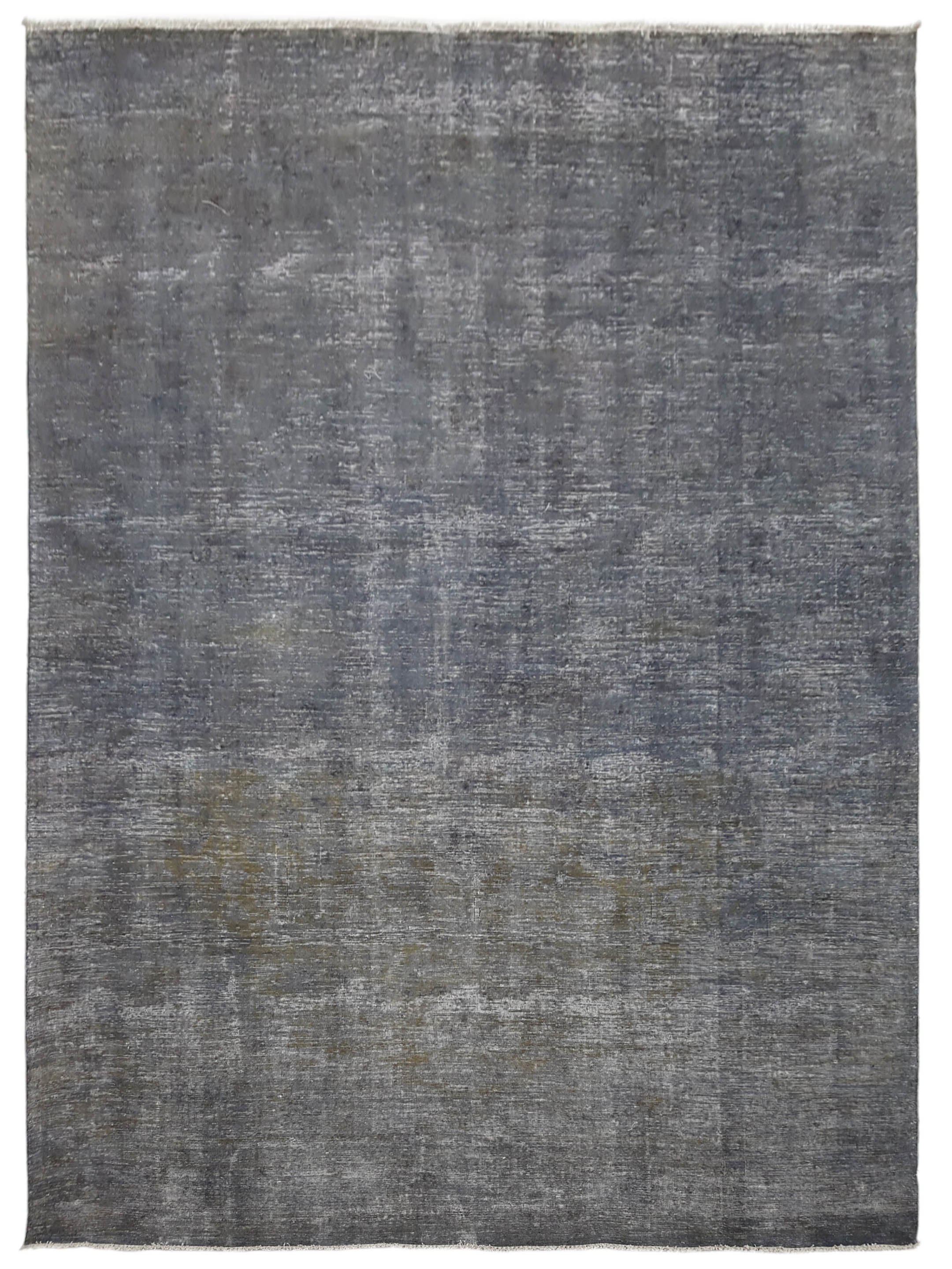 Overdyed Hand Knotted Grey 9x12