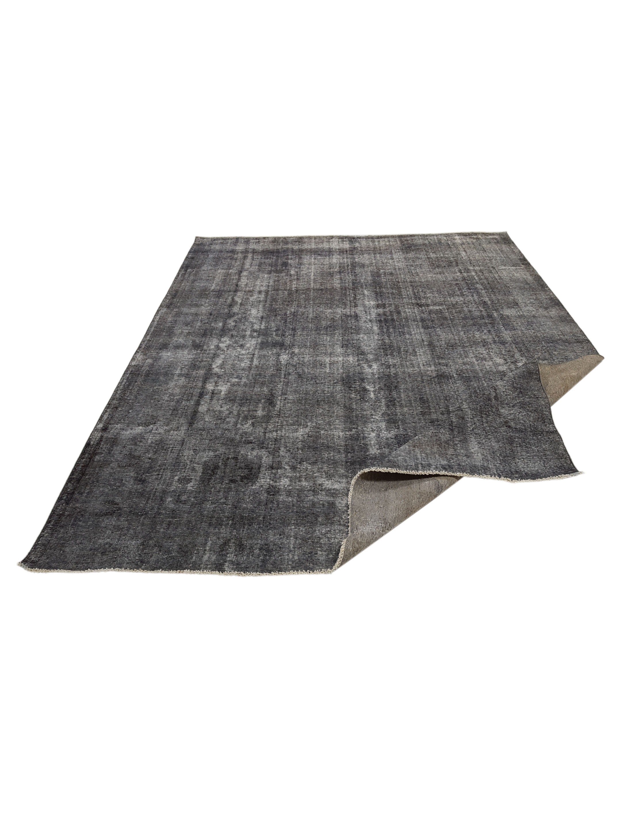 Overdyed Hand Knotted Grey 10x13 - Image 2 of 5