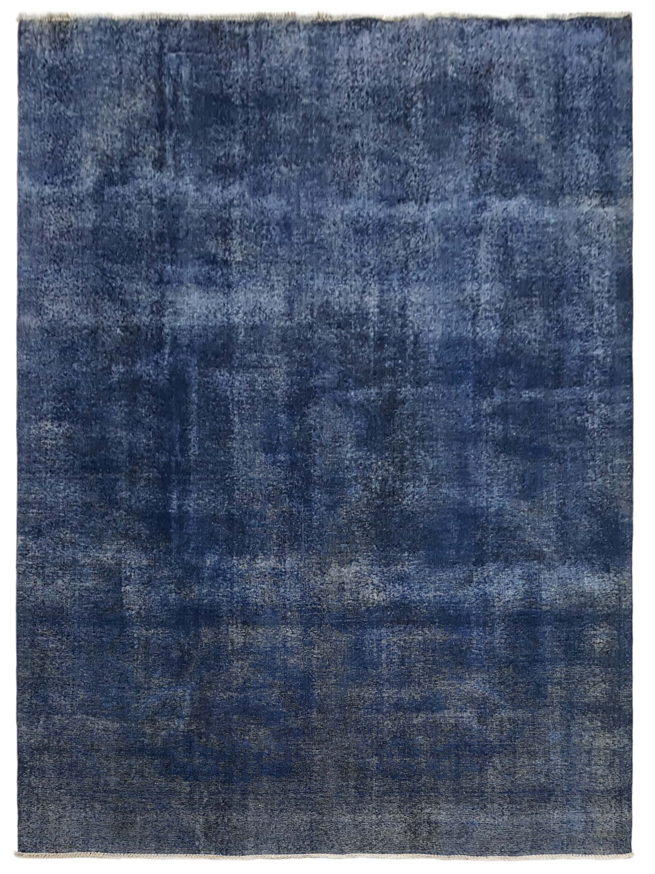 Overdyed Hand Knotted Navy 9x12