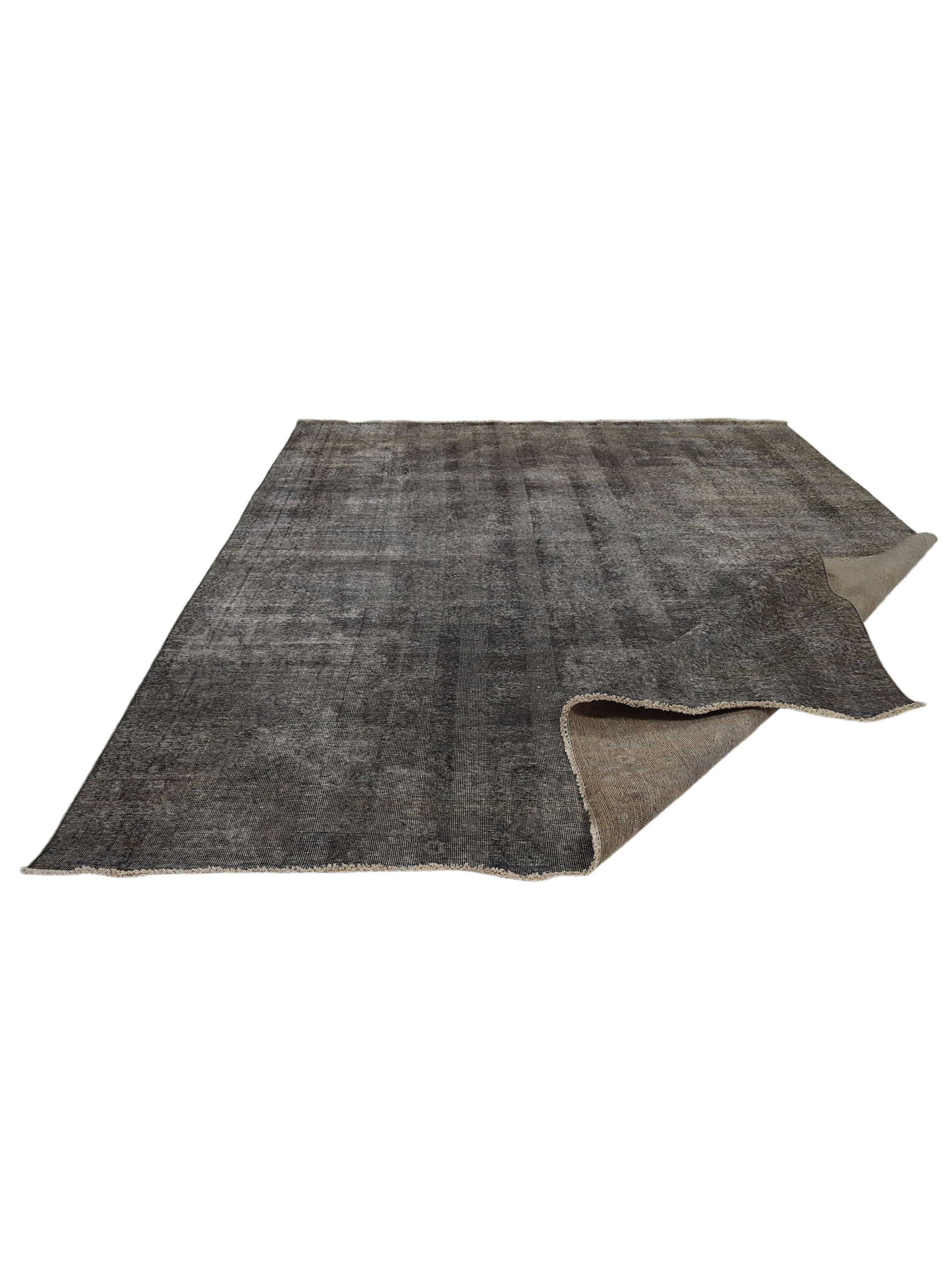 Overdyed Hand Knotted Grey 9x12 - Image 2 of 5