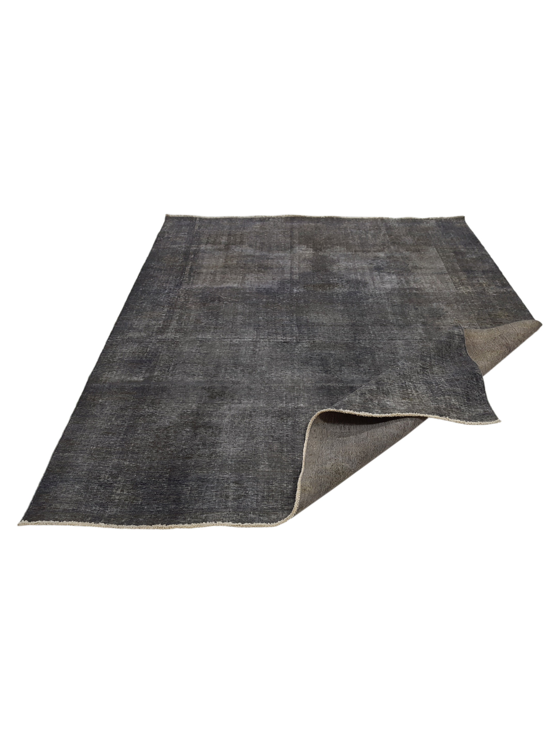 Overdyed Hand Knotted Grey 9x12 - Image 2 of 5