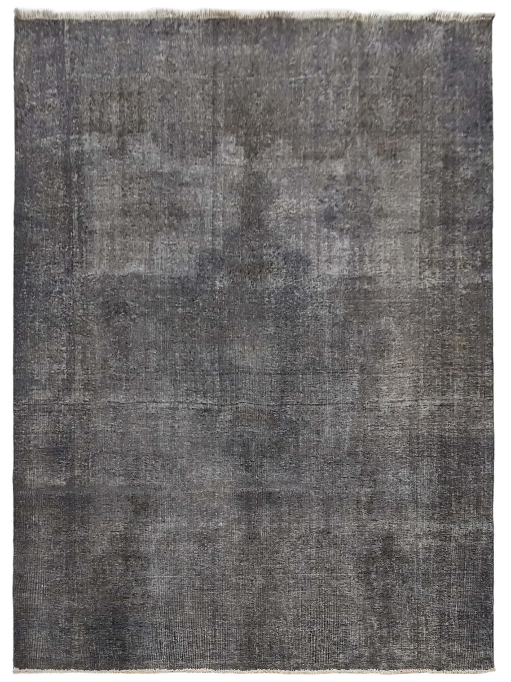 Overdyed Hand Knotted Grey 9x12