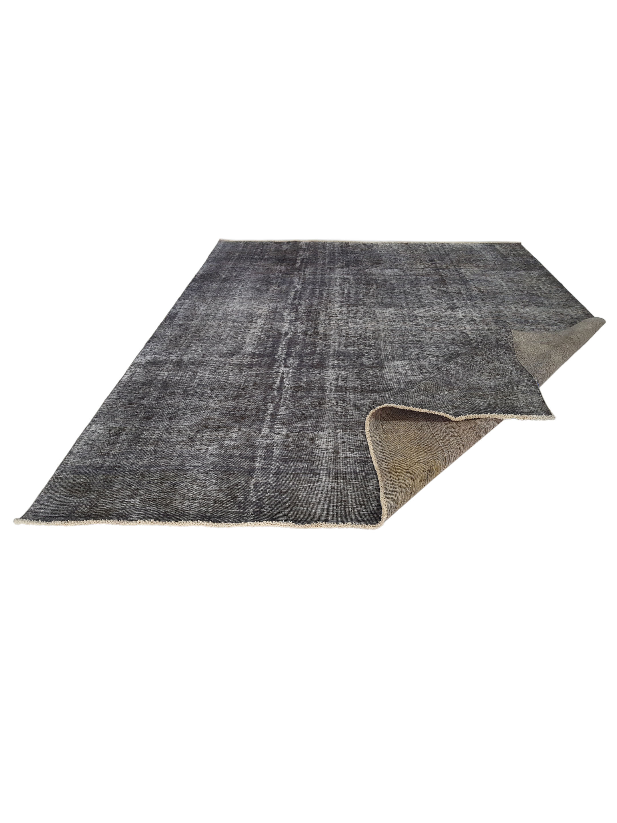 Overdyed Hand Knotted Grey 9x12 - Image 2 of 5