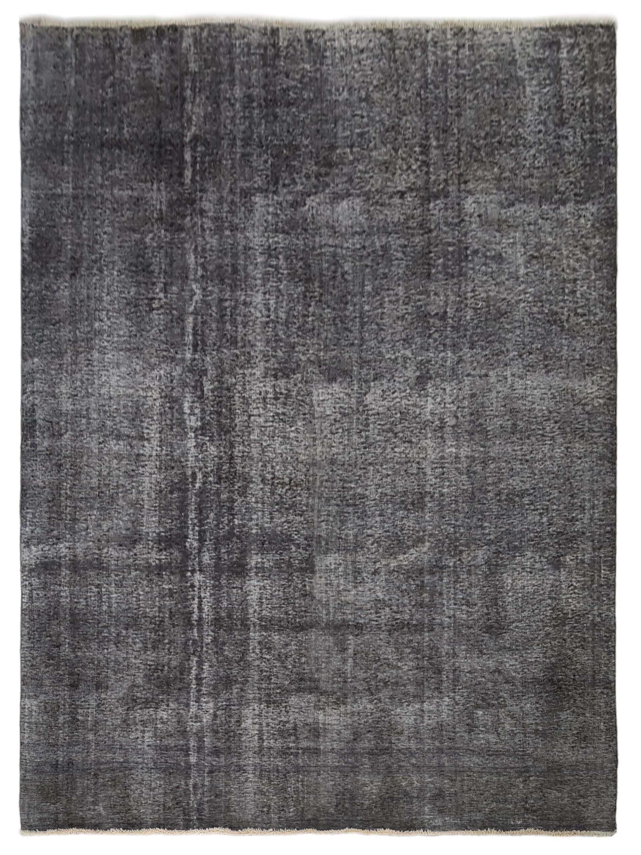 Overdyed Hand Knotted Grey 9x12