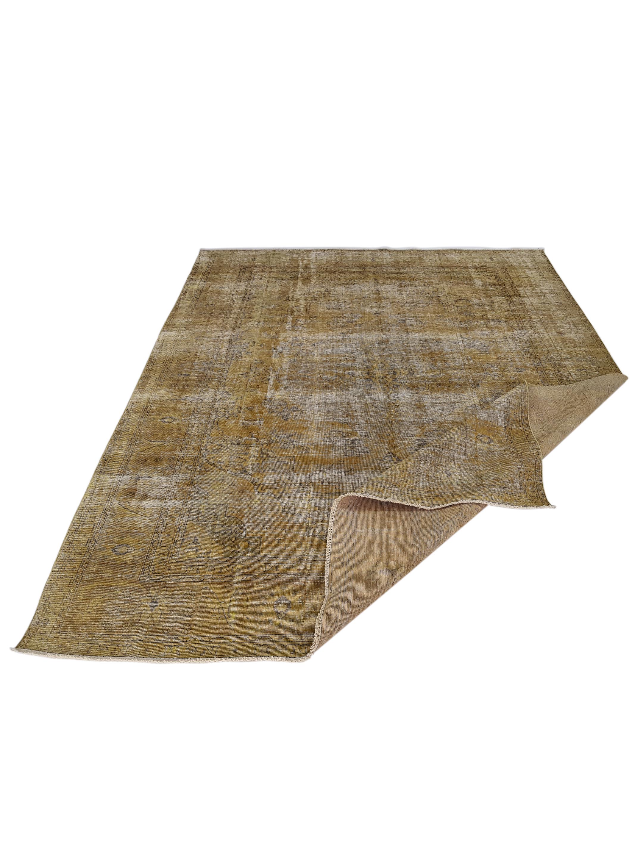 Overdyed Hand Knotted Gold 10x13 - Image 2 of 5
