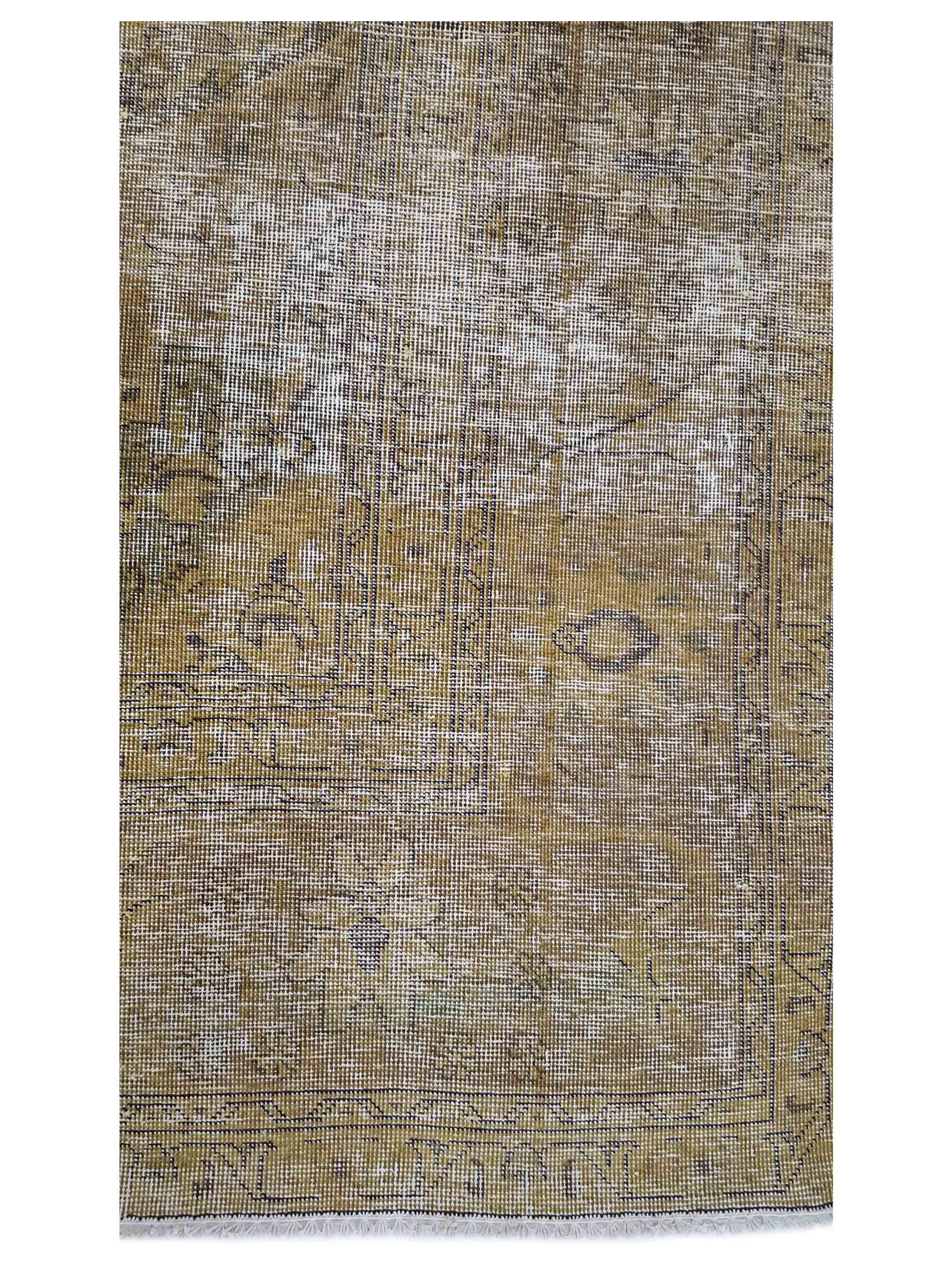 Overdyed Hand Knotted Gold 10x13 - Image 3 of 5