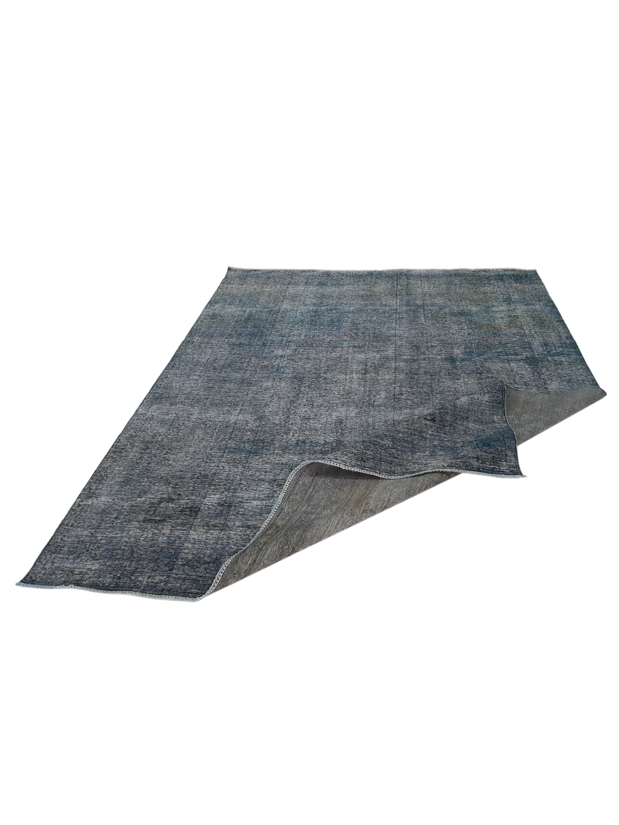 Overdyed Hand Knotted Teal 9x12 - Image 2 of 5