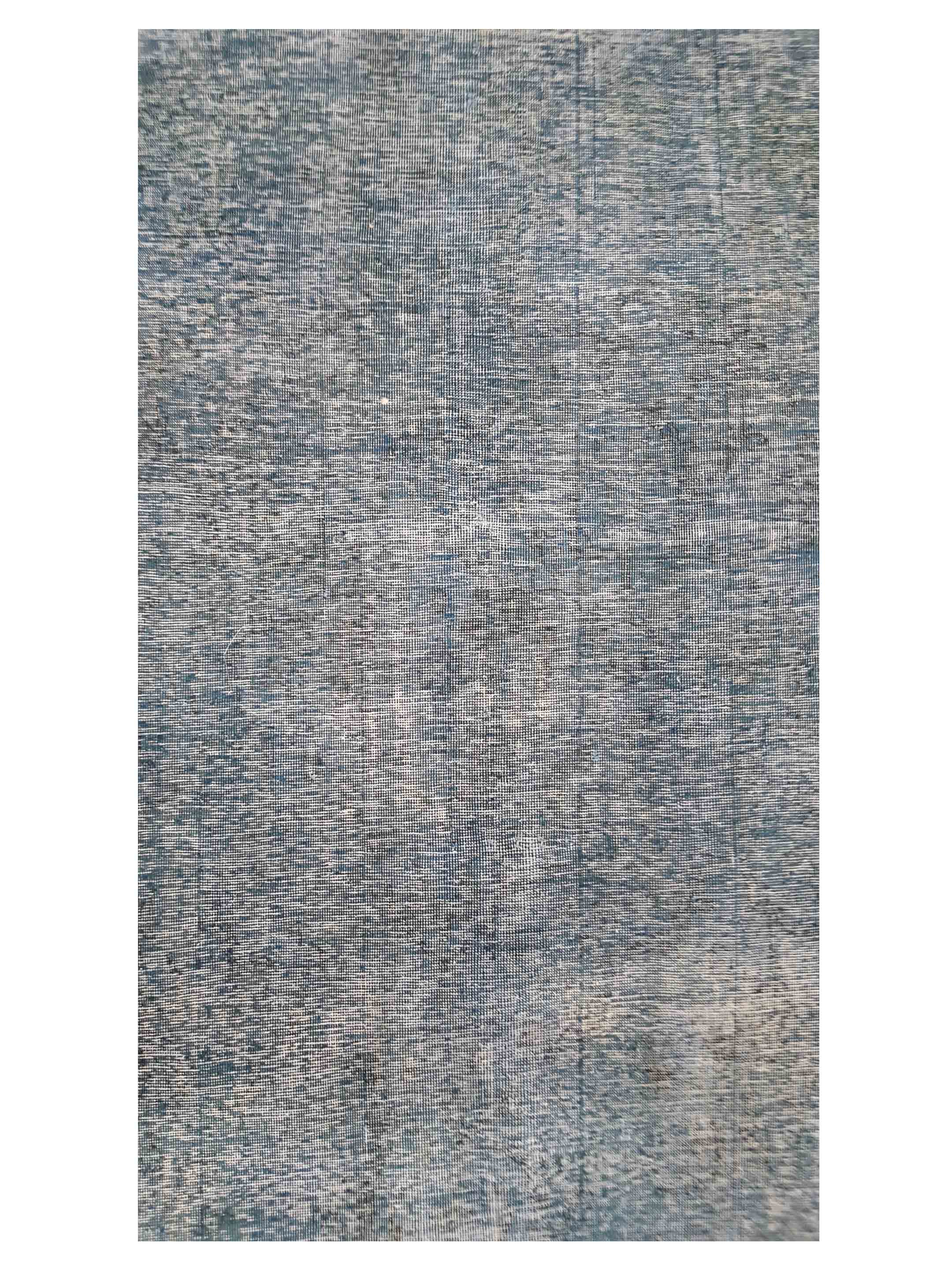 Overdyed Hand Knotted Teal 9x12 - Image 4 of 5