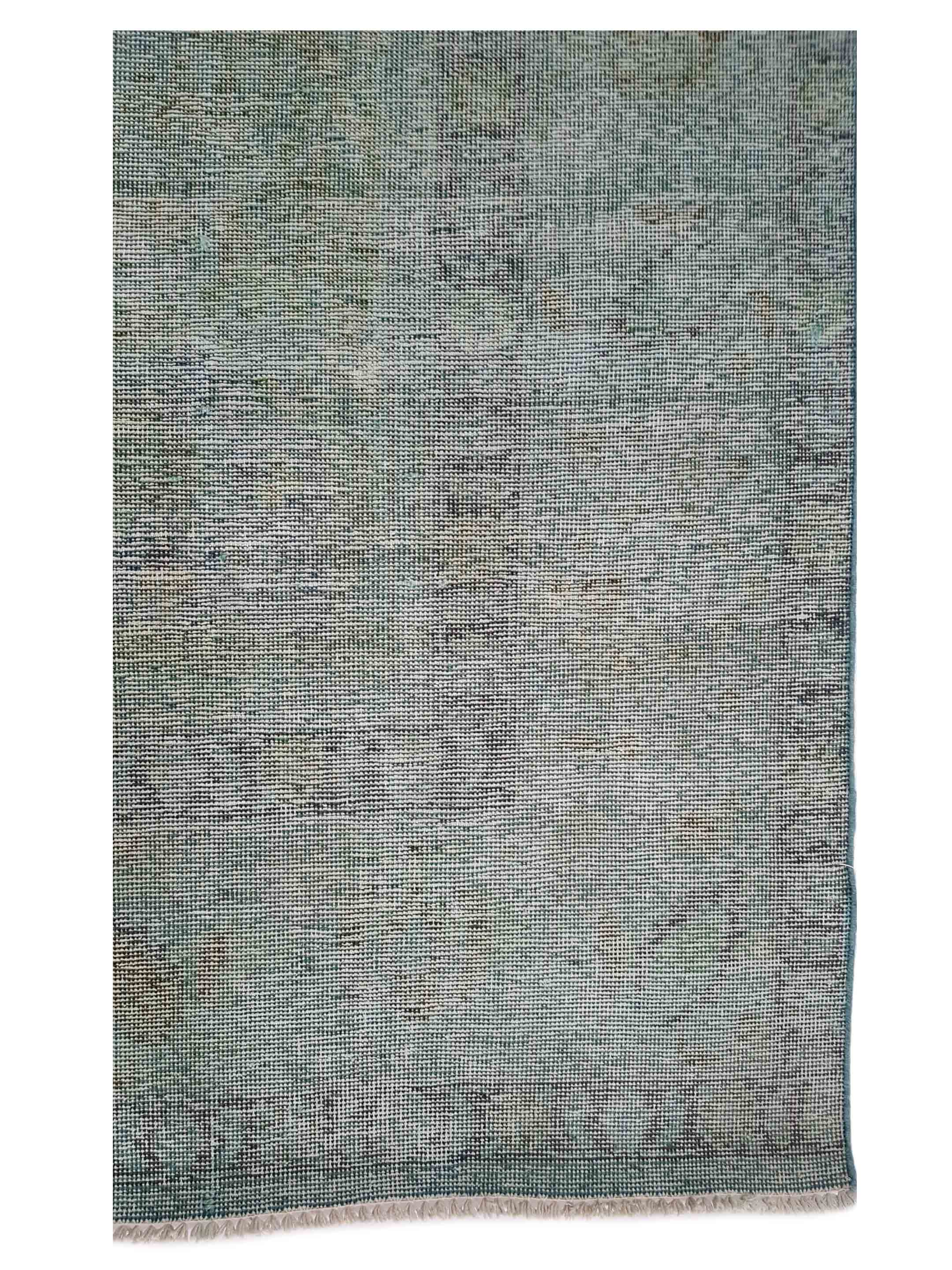 Overdyed Hand Knotted Lt.Green 9x13 - Image 3 of 5
