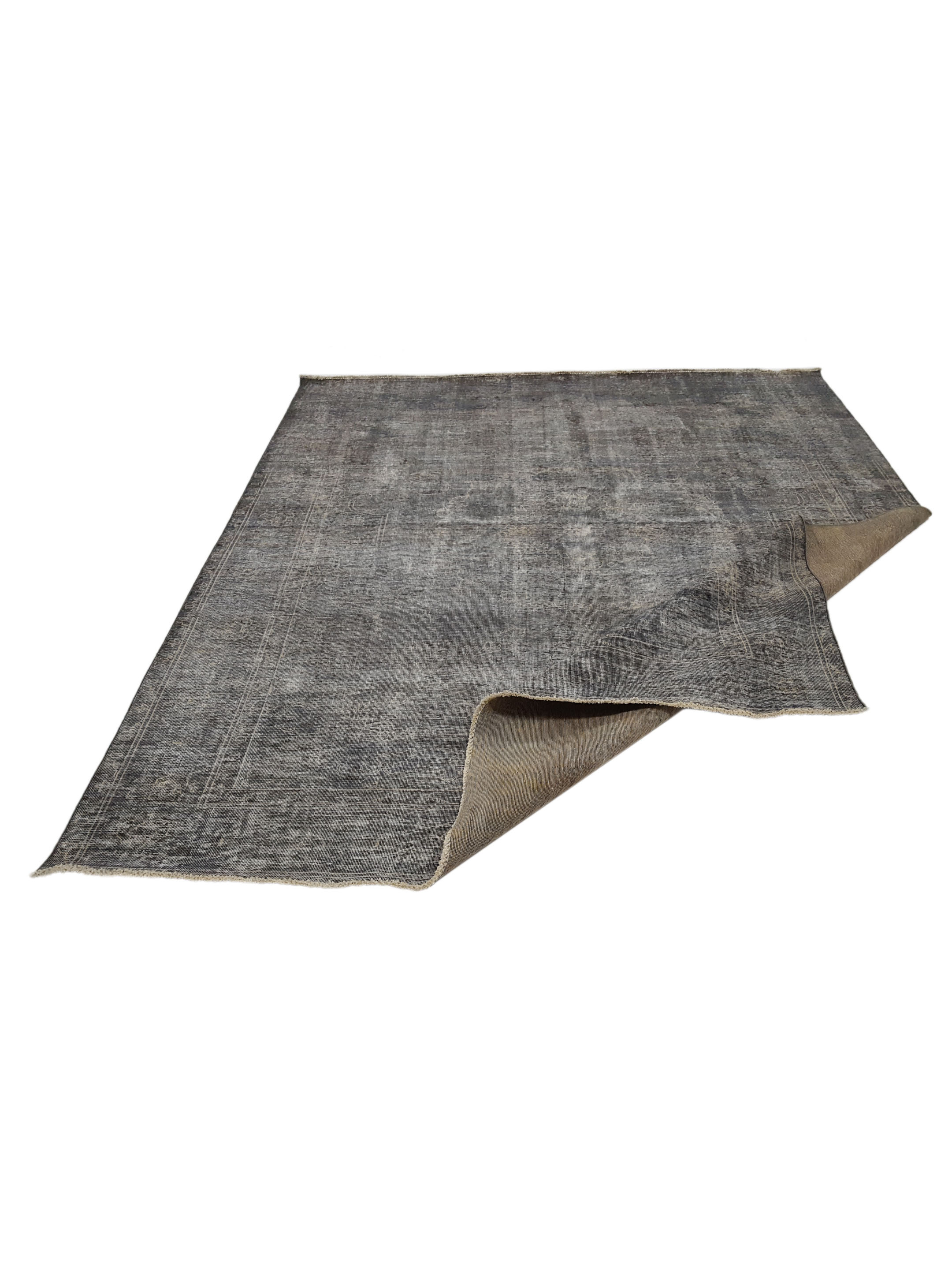 Overdyed Hand Knotted Grey 9x12 - Image 2 of 5