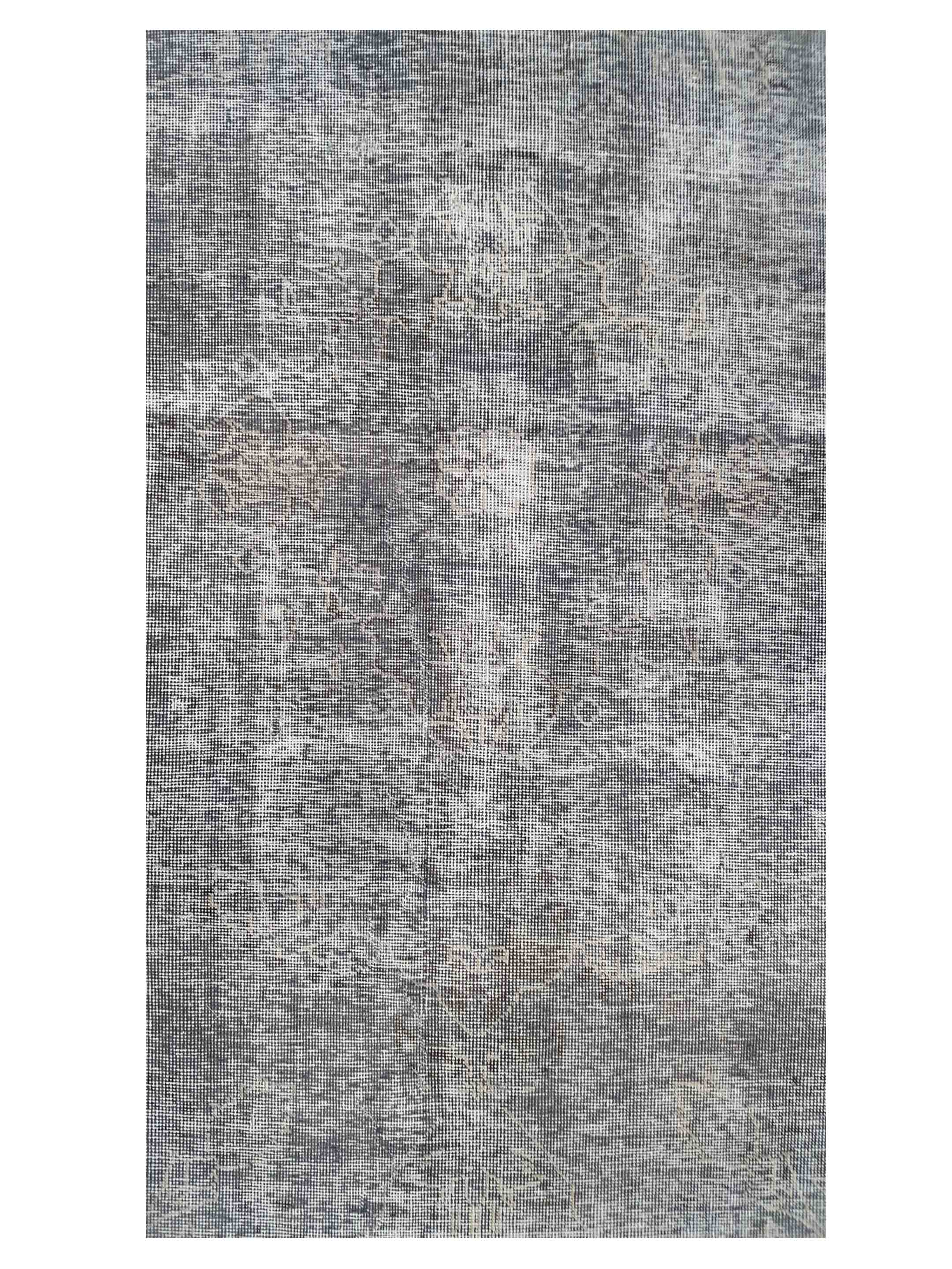 Overdyed Hand Knotted Grey 9x12 - Image 4 of 5