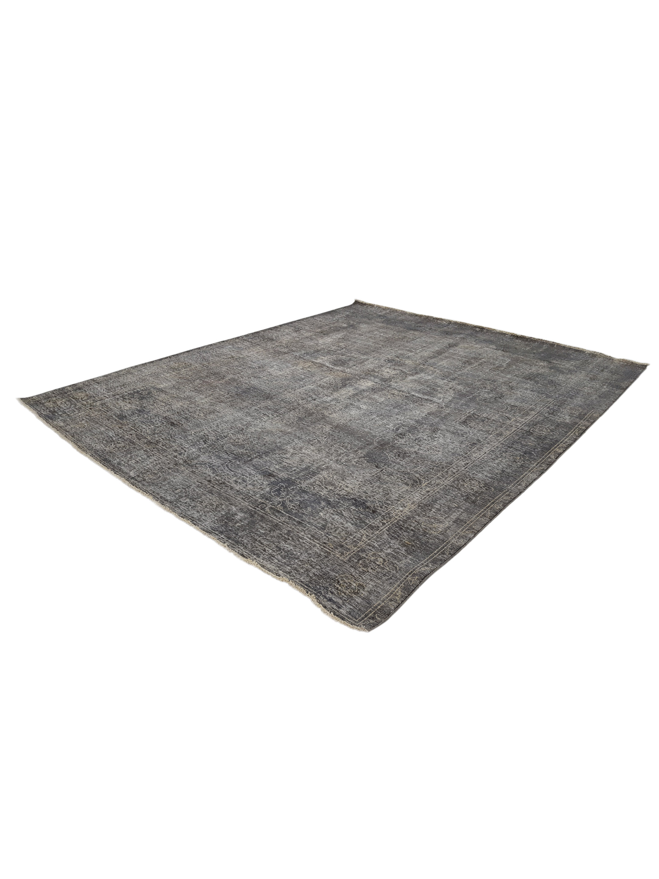 Overdyed Hand Knotted Grey 9x12 - Image 5 of 5