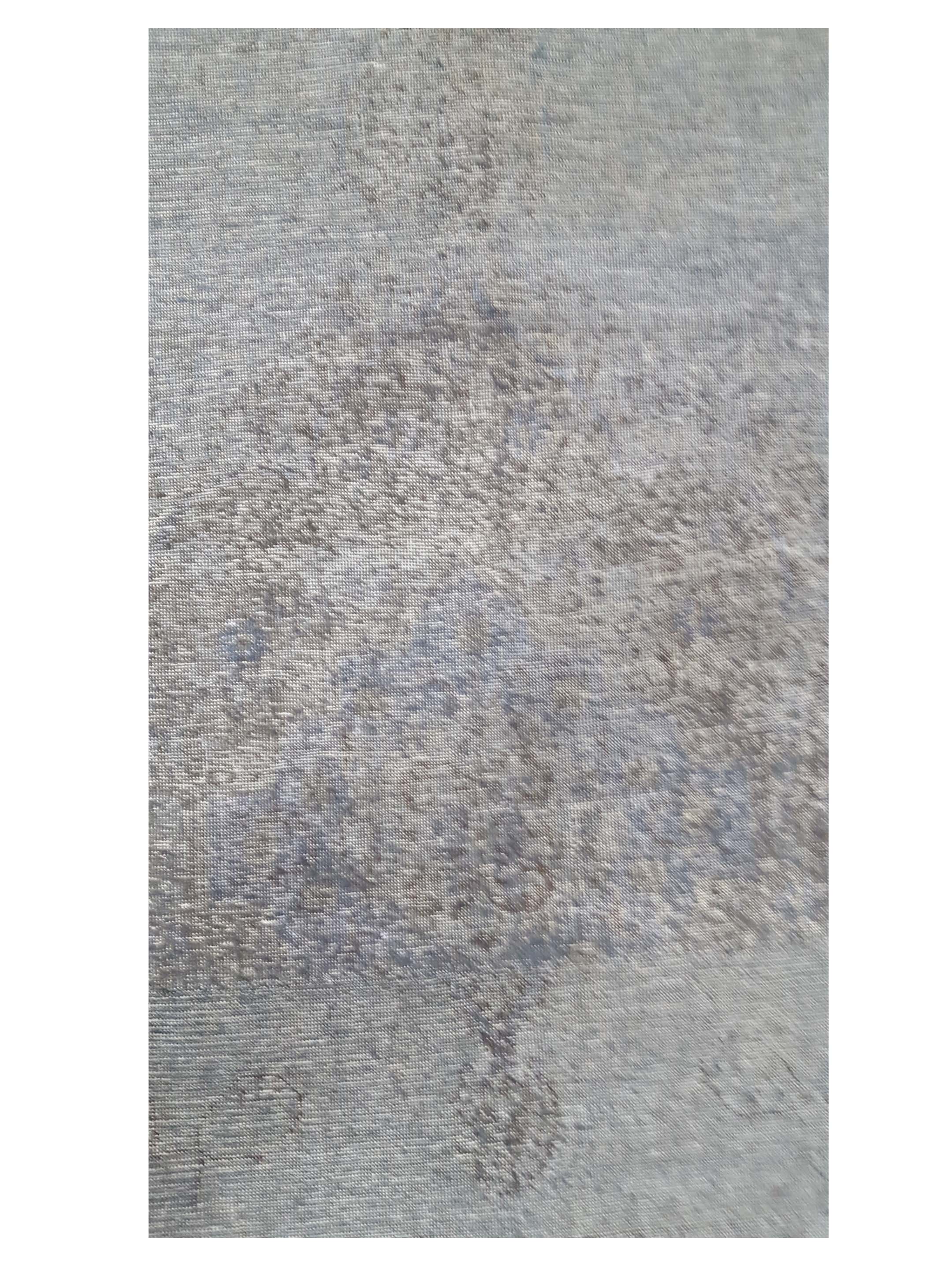 Overdyed Hand Knotted Grey 9x9 - Image 5 of 6