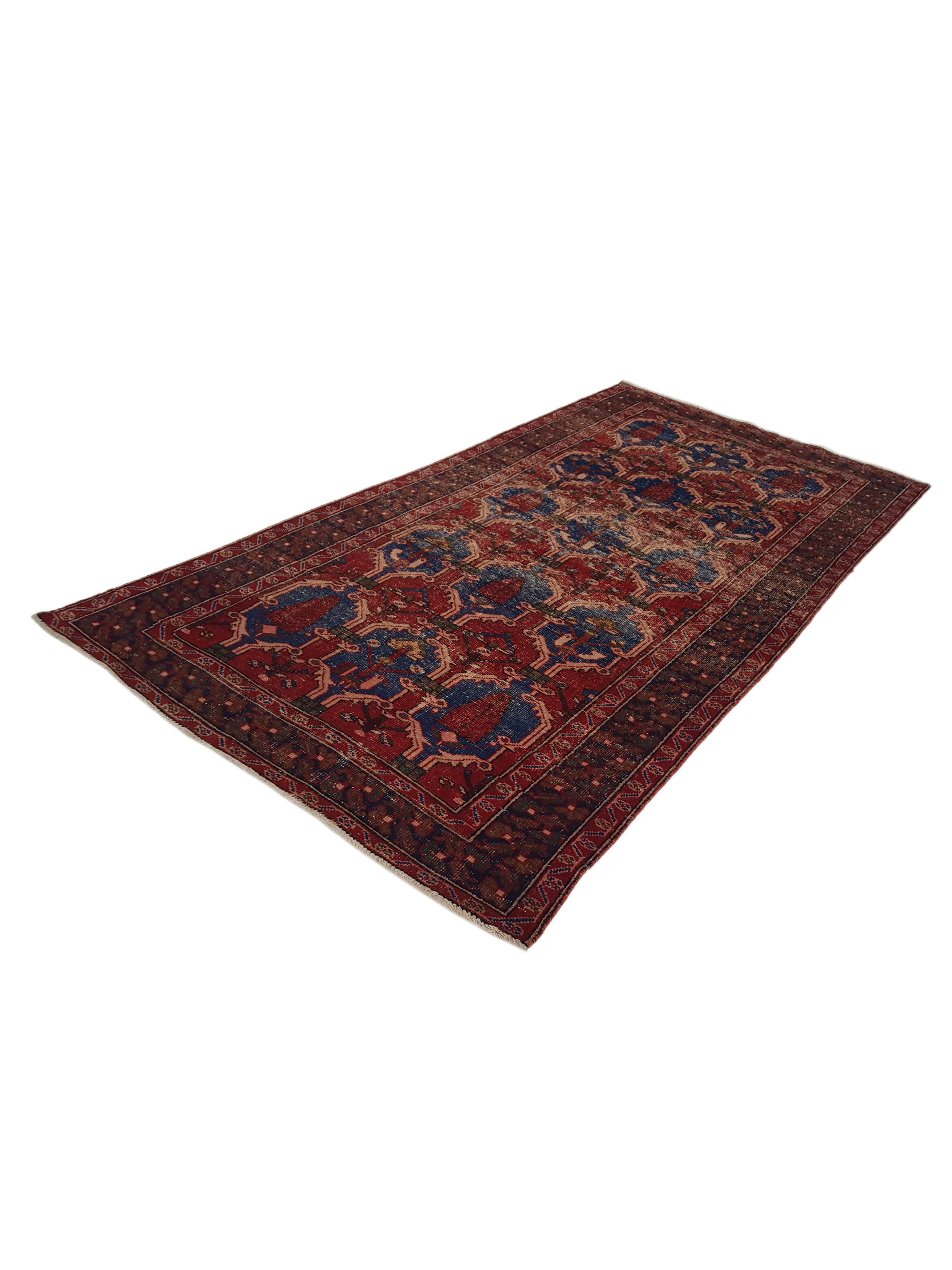 Shiraz Hand Knotted Navy 5x10 - Image 5 of 5