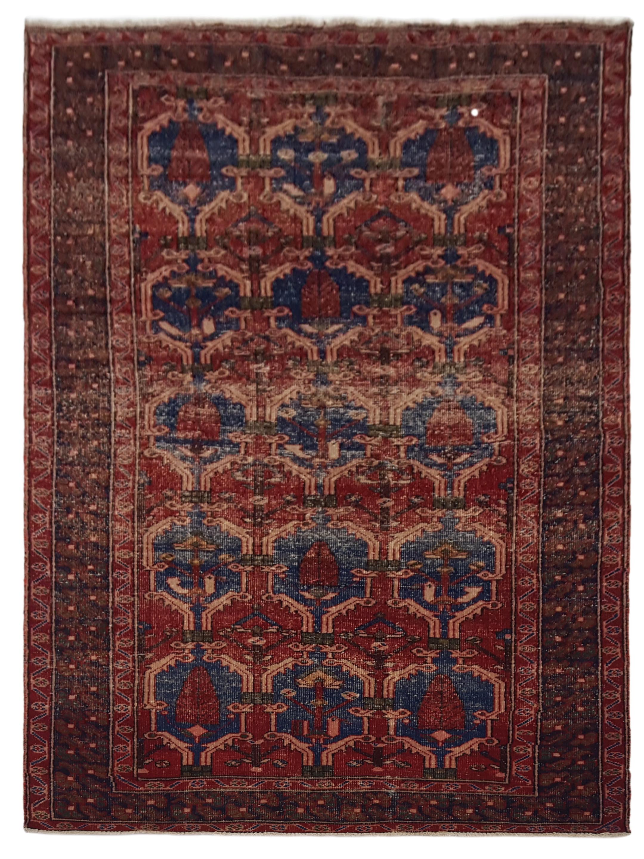 Shiraz Hand Knotted Navy 5x10
