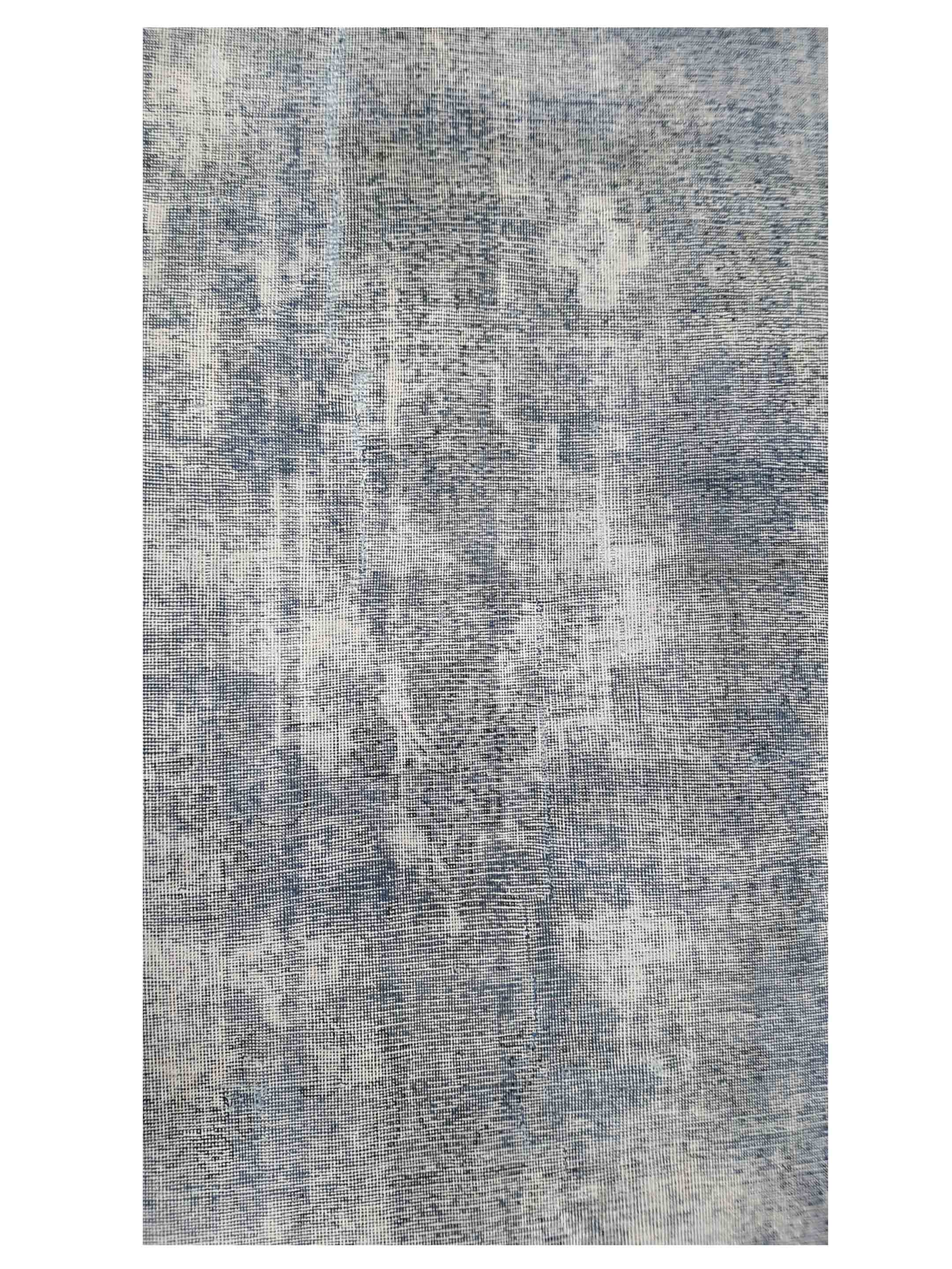 Overdyed Hand Knotted Teal 9x12 - Image 4 of 5
